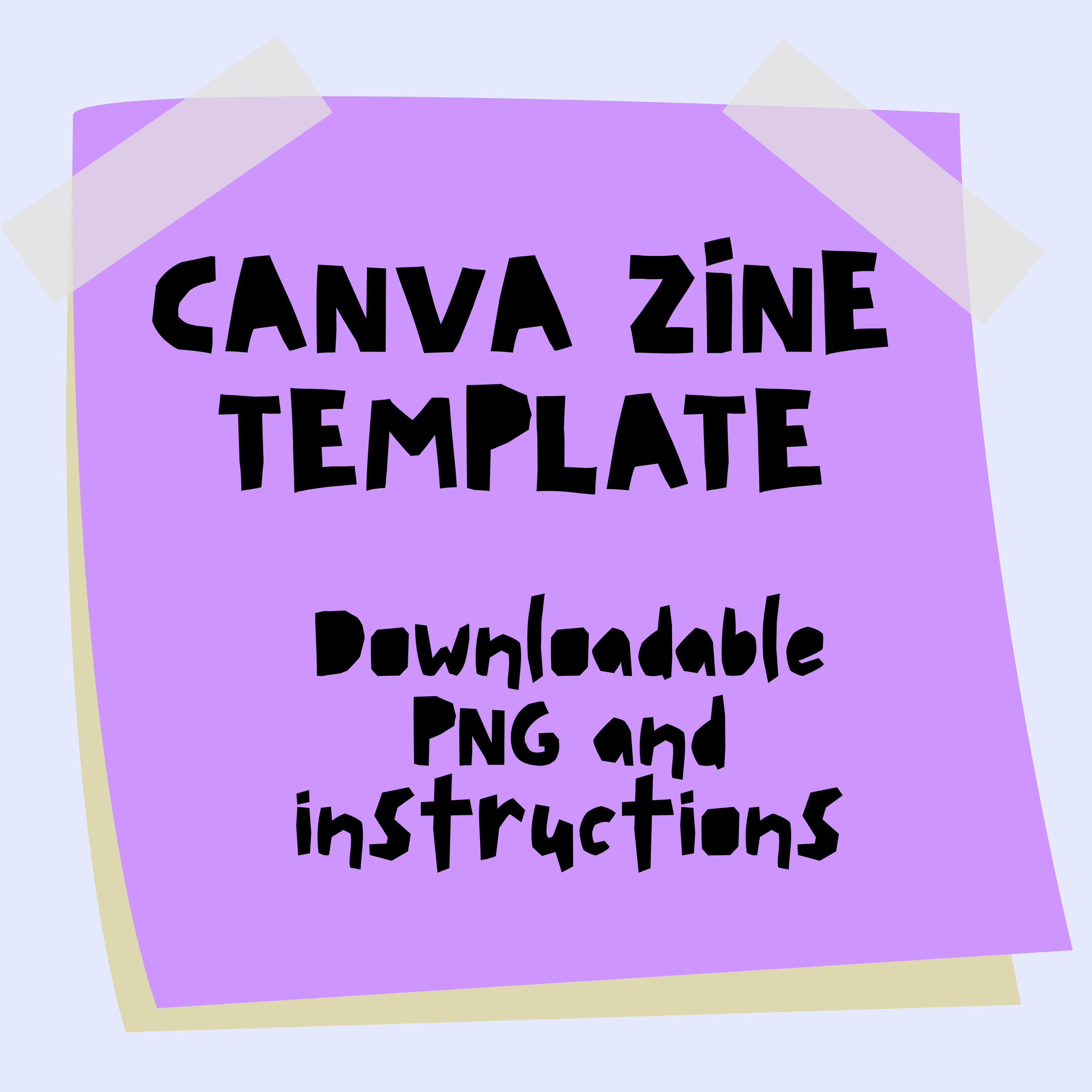 Canva Zine Template