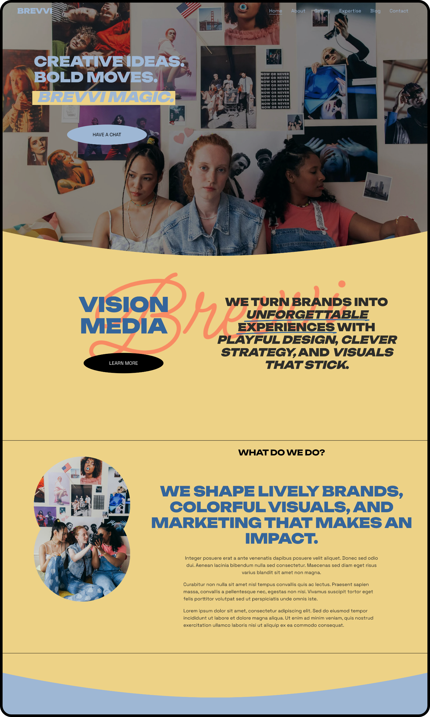 Brevvi - Creative Agency Website Template