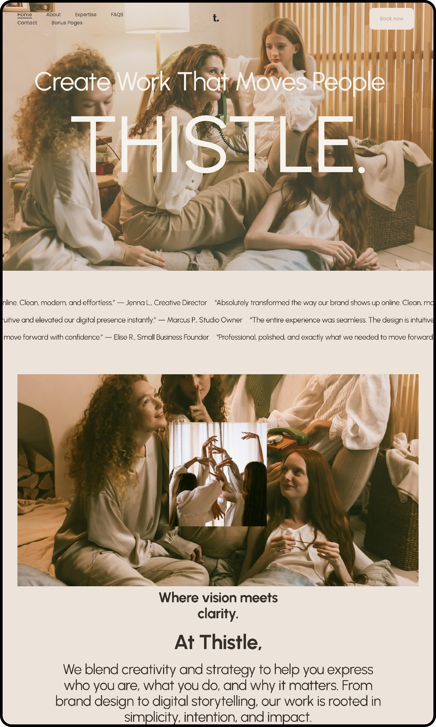 THISTLE. - Portfolio Website Template
