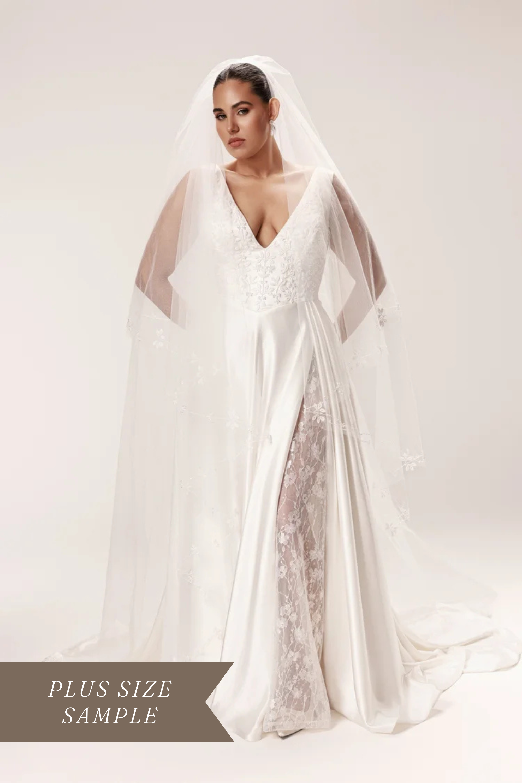 Dany Tabet Margo DG0026523 plus size wedding dress from the Dany Girl line with timeless craftsmanship and modern silhouette.
