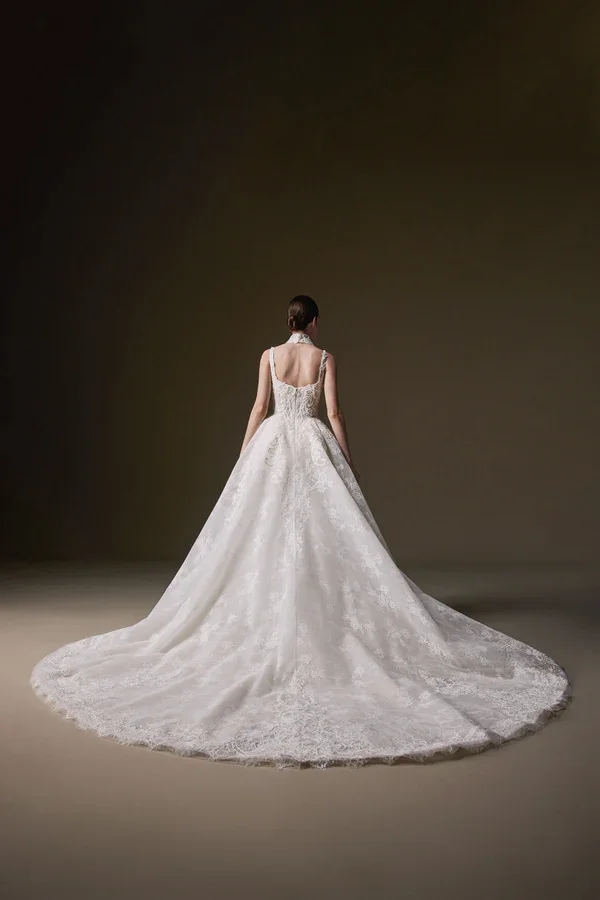 La Premiere Bridal Couture Carina Lace Corset Ballgown Wedding Dress With Romantic Elegance