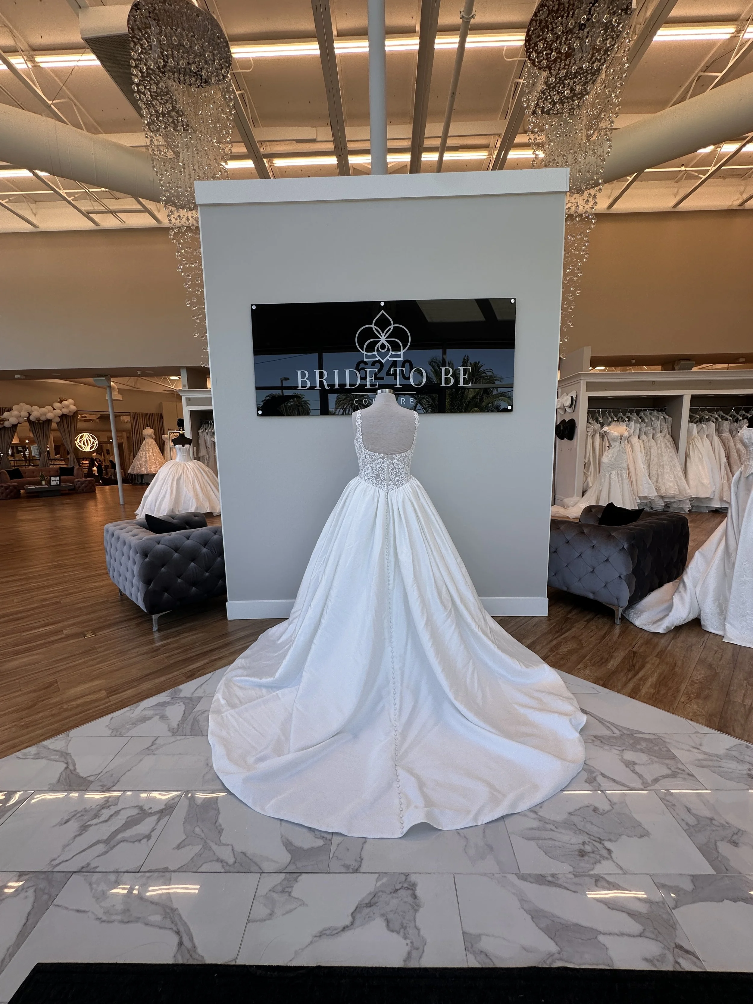 Legacy Vivien wedding dress featuring a square neckline, ballgown silhouette, and romantic lace details at Bride To Be Couture Sacramento.