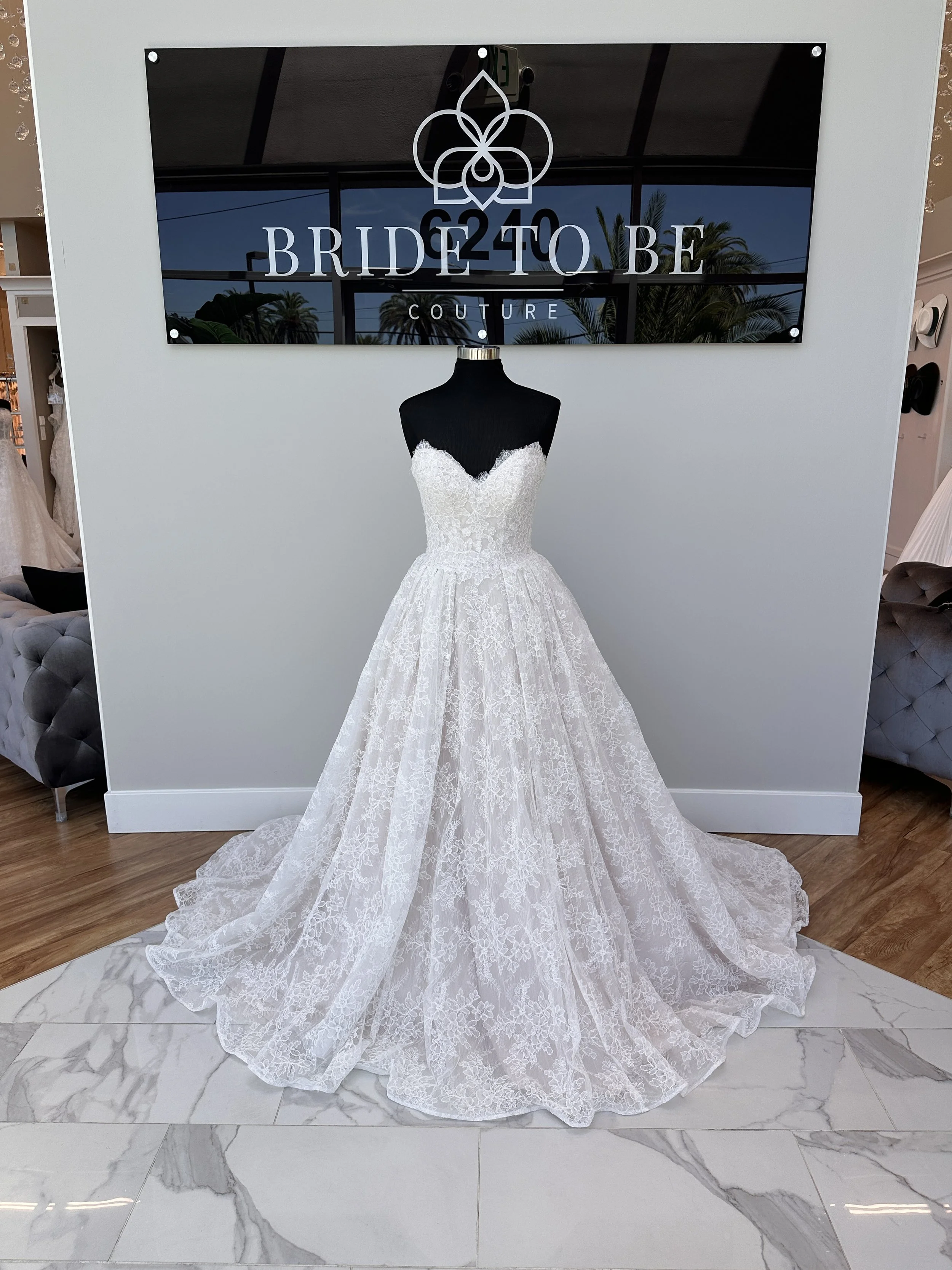 Legacy Carrie lace ball gown with sweetheart neckline at Bride To Be Couture Sacramento.