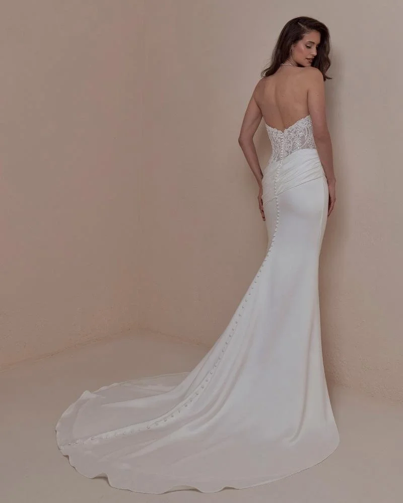 Halter Neck Boho Wedding Dress with Lace and Straps