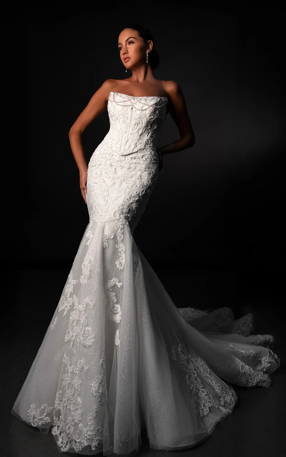 beaded tulle sweetheart trumpet wedding dress Martina Liana ML1950 || Dresses for Every Bride in Sacramento — Bride To Be Couture or garden wedding