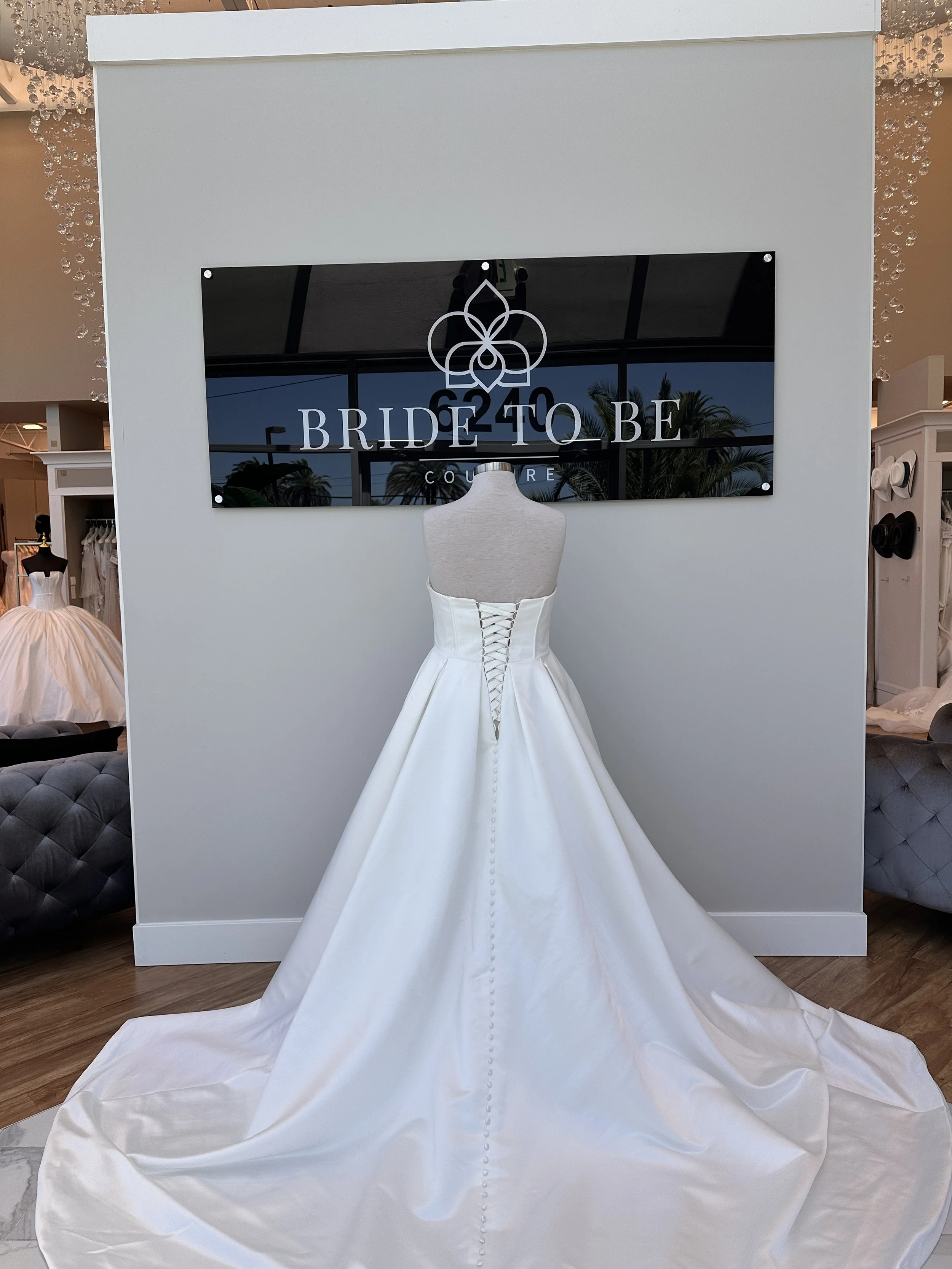 Legacy Elizabeth satin strapless ball gown at Bride To Be Couture Sacramento.