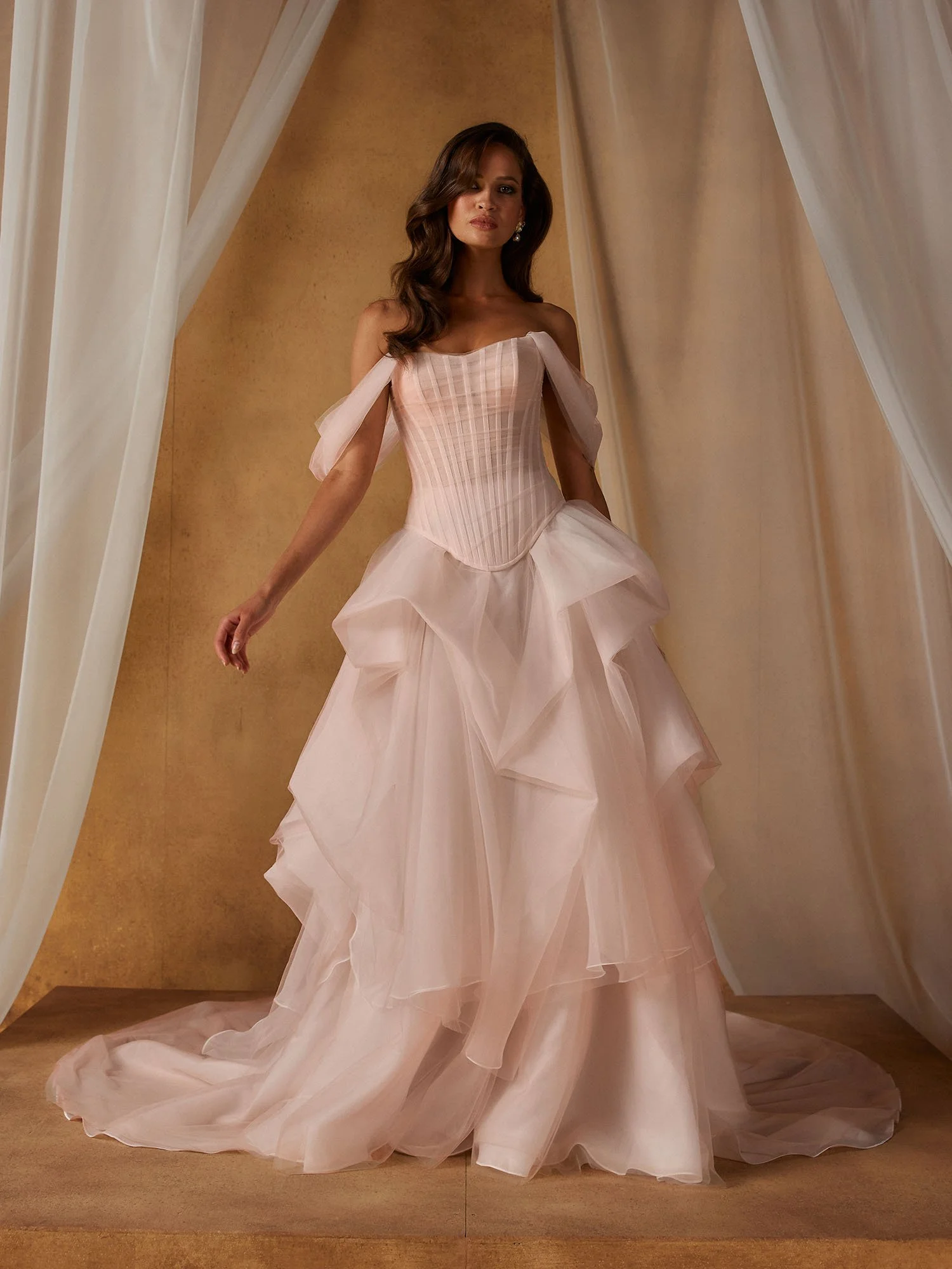 Madi Lane Novella Skirt and Nickel Bodice available at Bride To Be Couture -  FUll Front.jpg