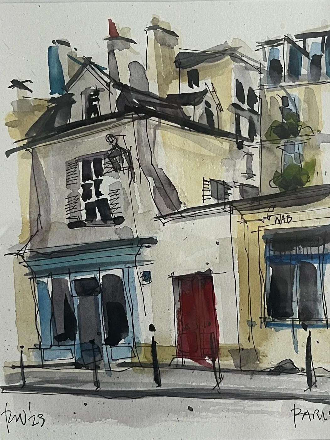 Porte rouge-4e Arrondissement, Paris, 2023