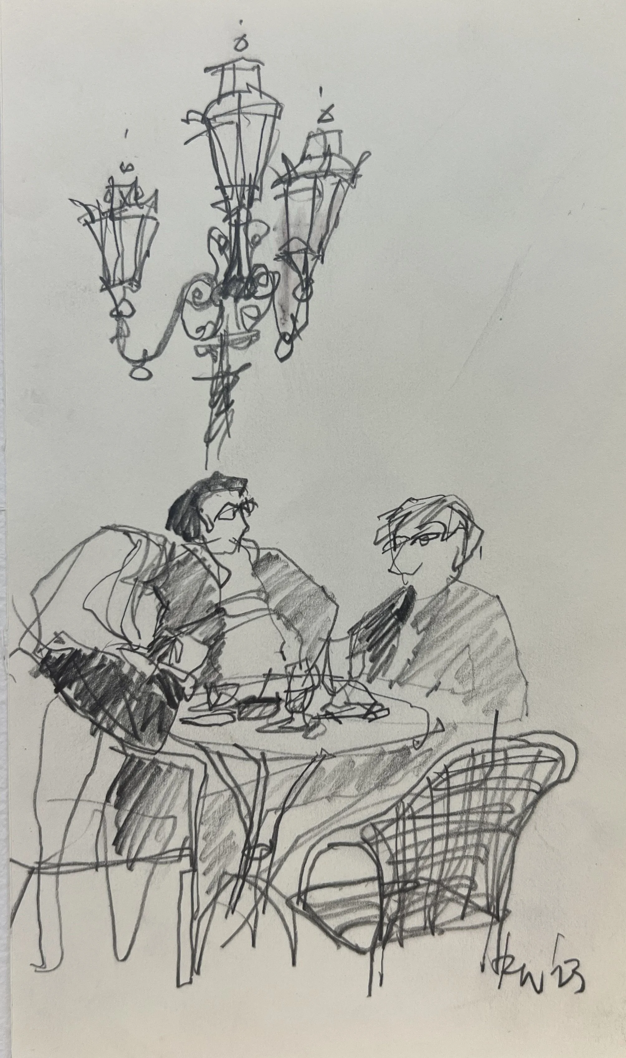 Afternoon cafe aperitif, Vienna, 2023