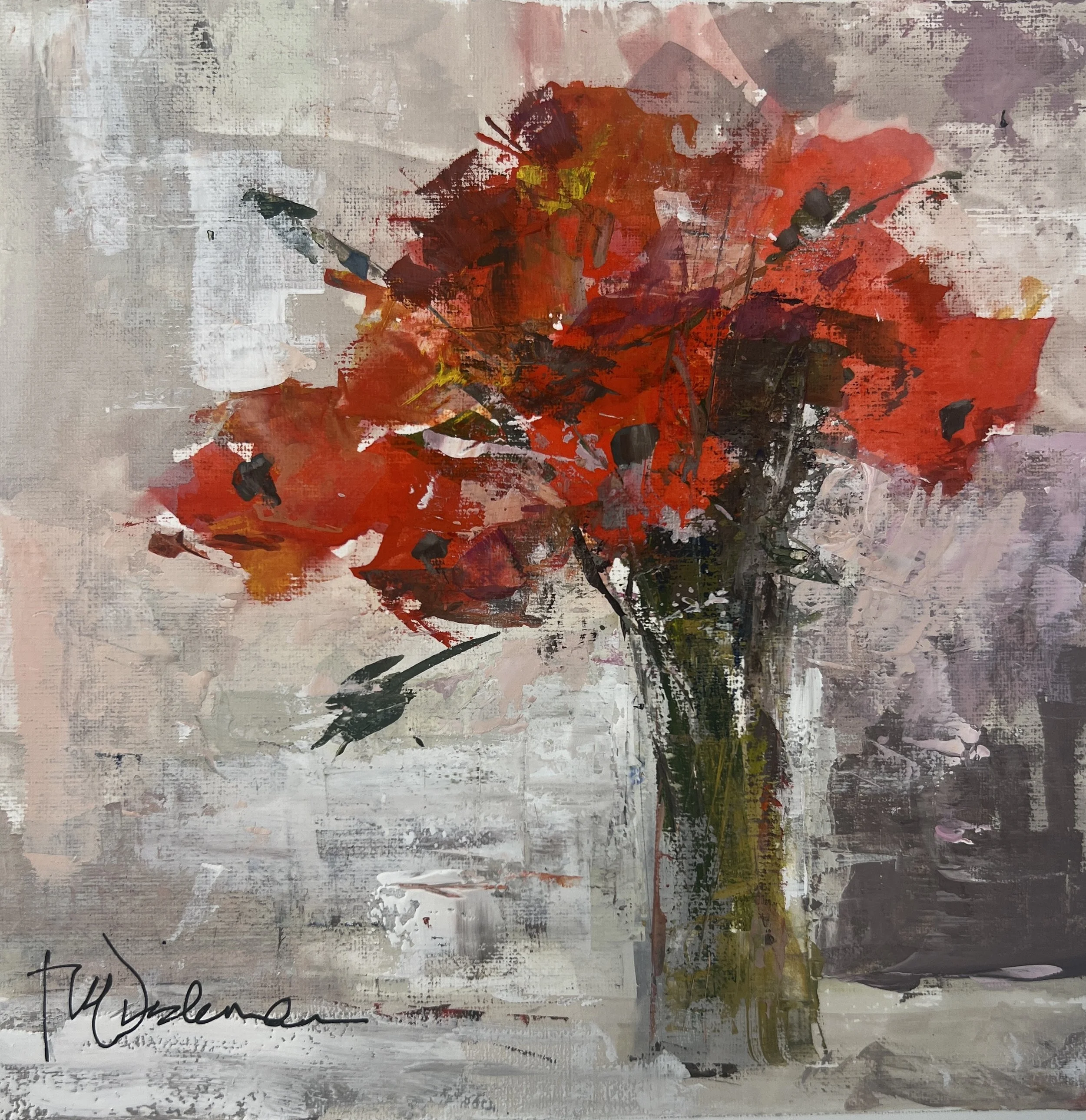 Red Flowers, Still Life, 2026