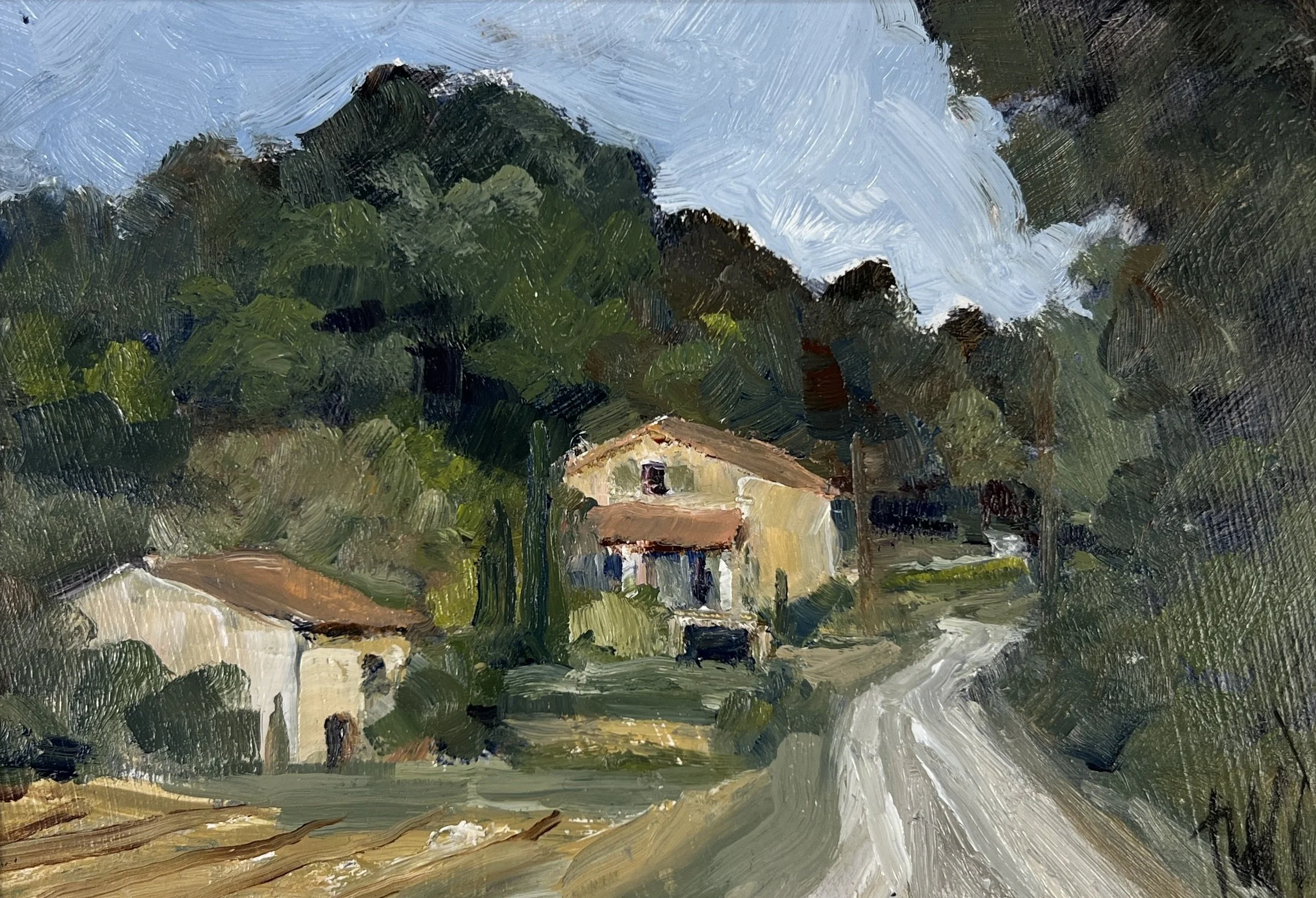 Chalets pres de la route, Provence, 2023