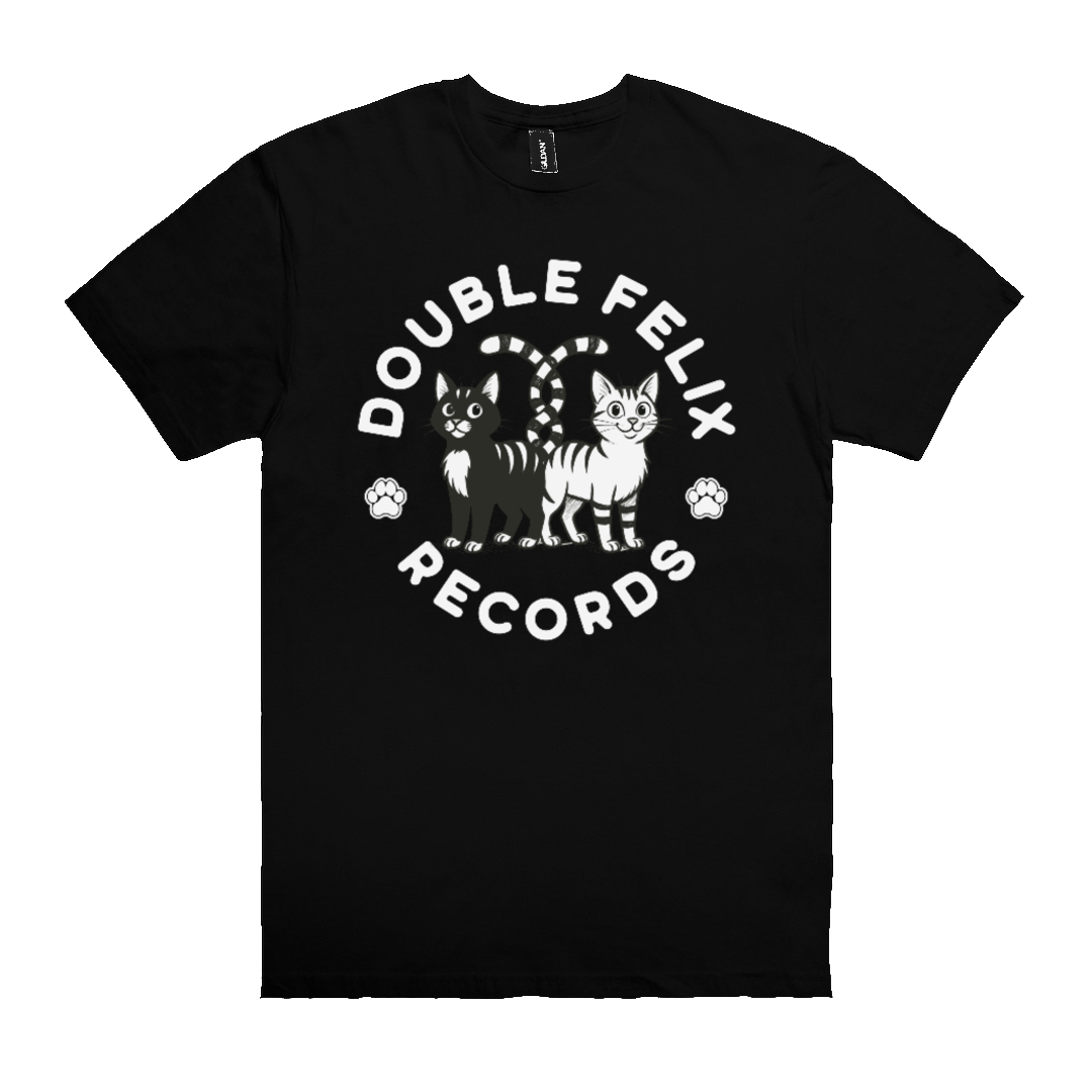 Double Felix Records Adult T-Shirt (Black)