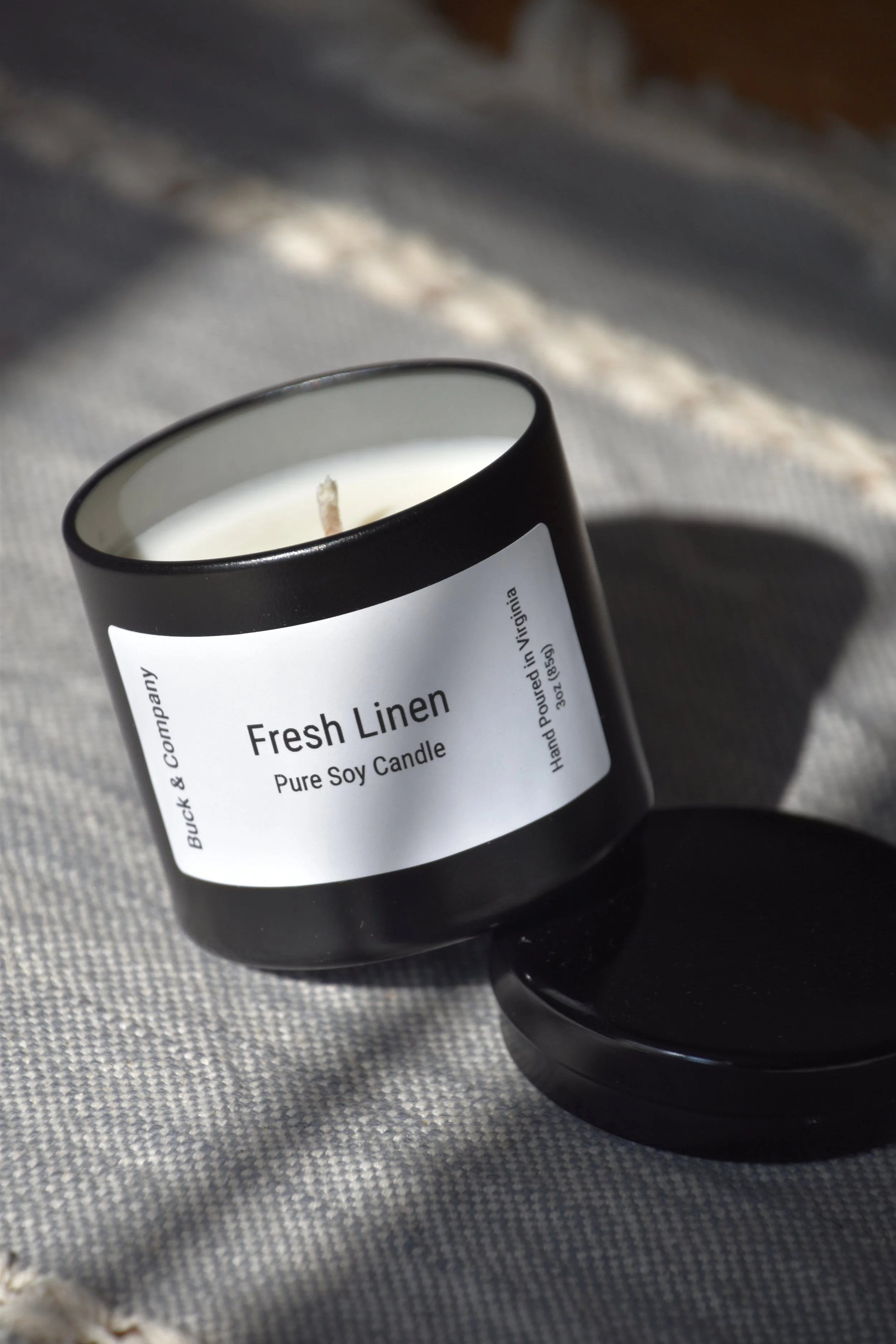 3.40 oz Single-Wick Soy Wax Candle with Lid