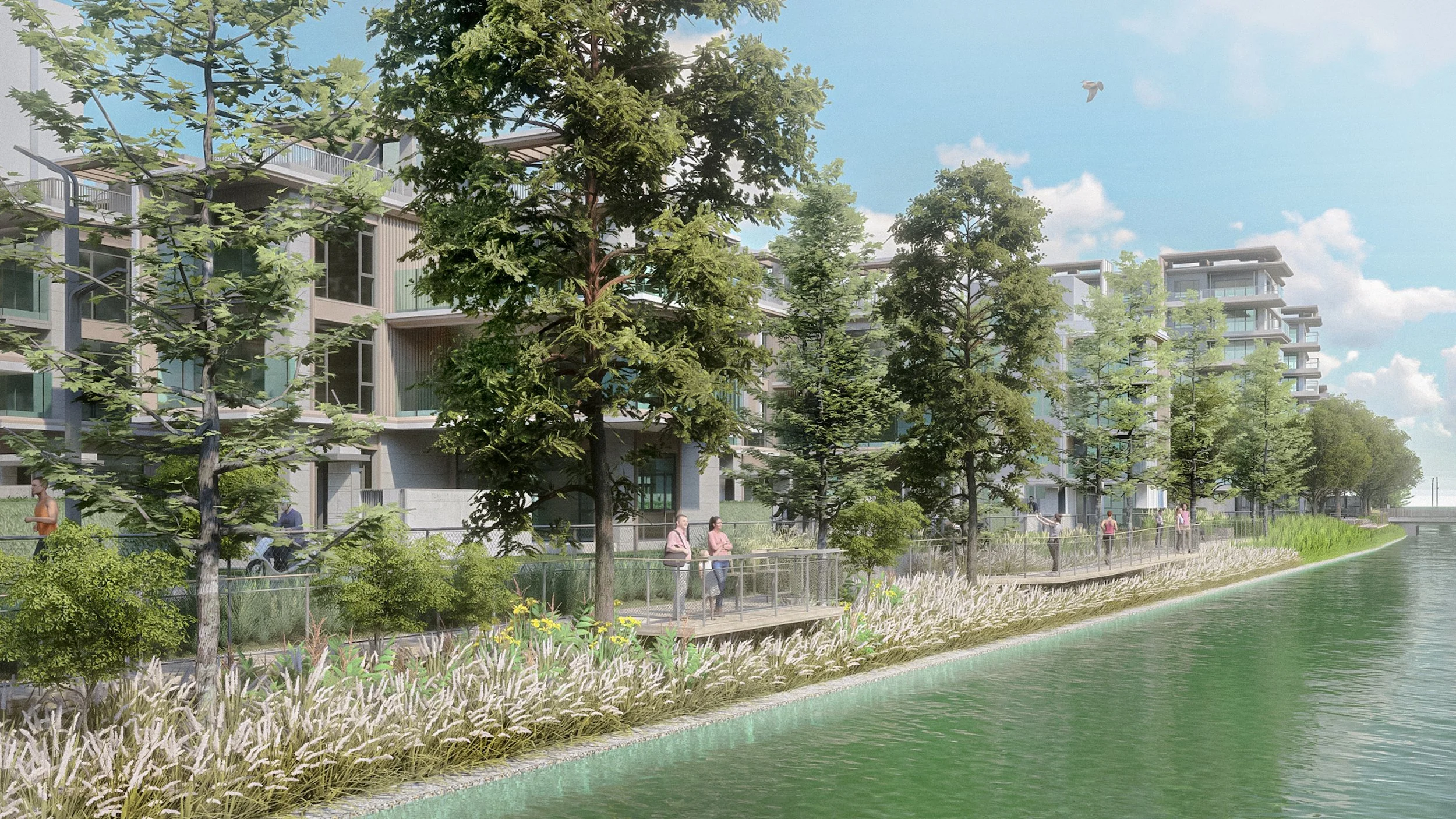 Low-Rise Waterfront Living with the Charm of Modernity