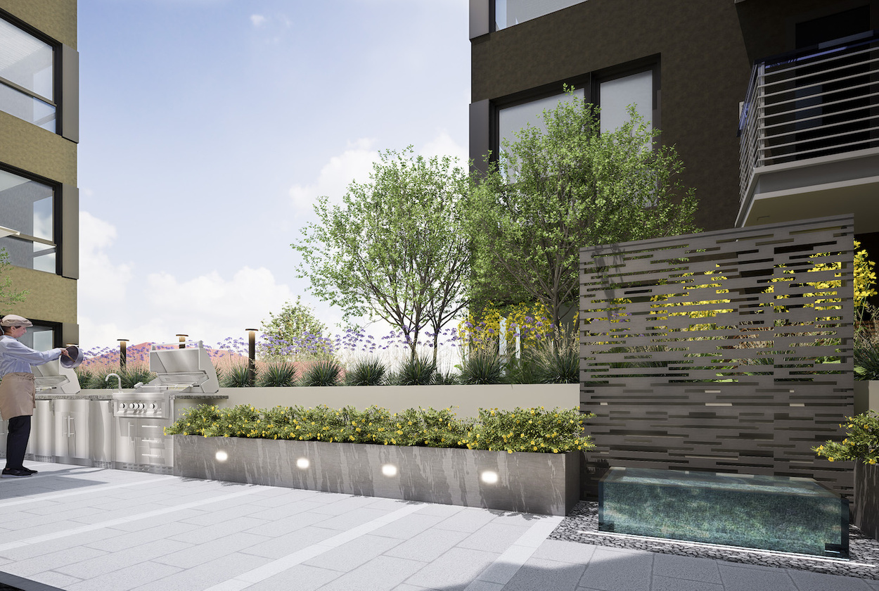 Pretty Residential Landscape Design Draft