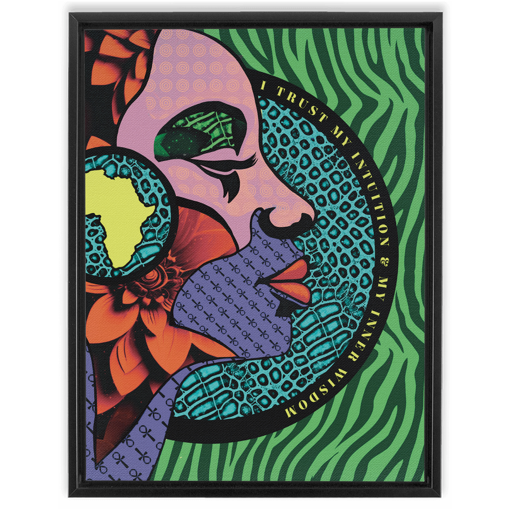 I Trust My Intuition Framed Canvas 18x24