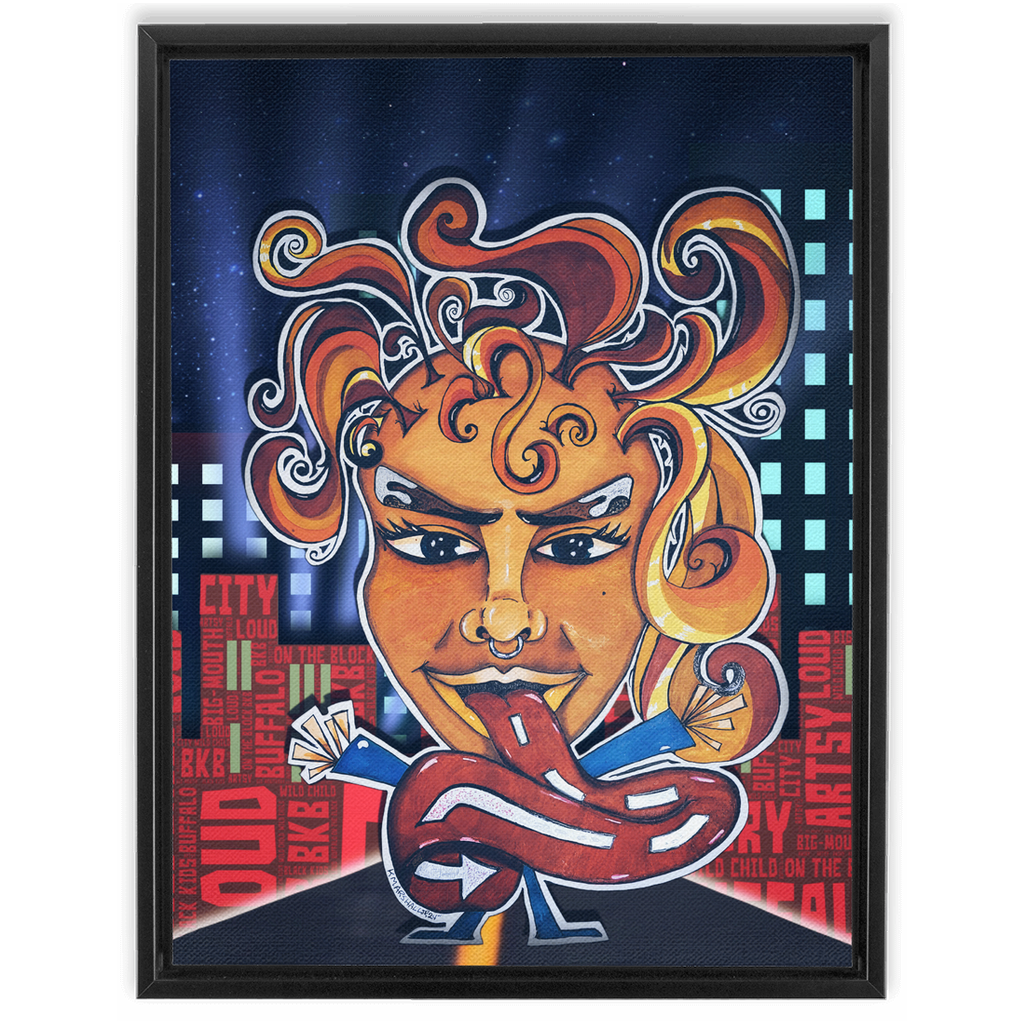 I Am Free 18x24 Framed Canvas Art