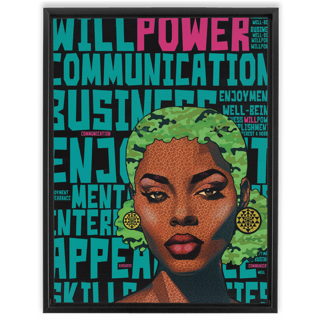 Will Power 18x24 Framed Canvas Artwork
