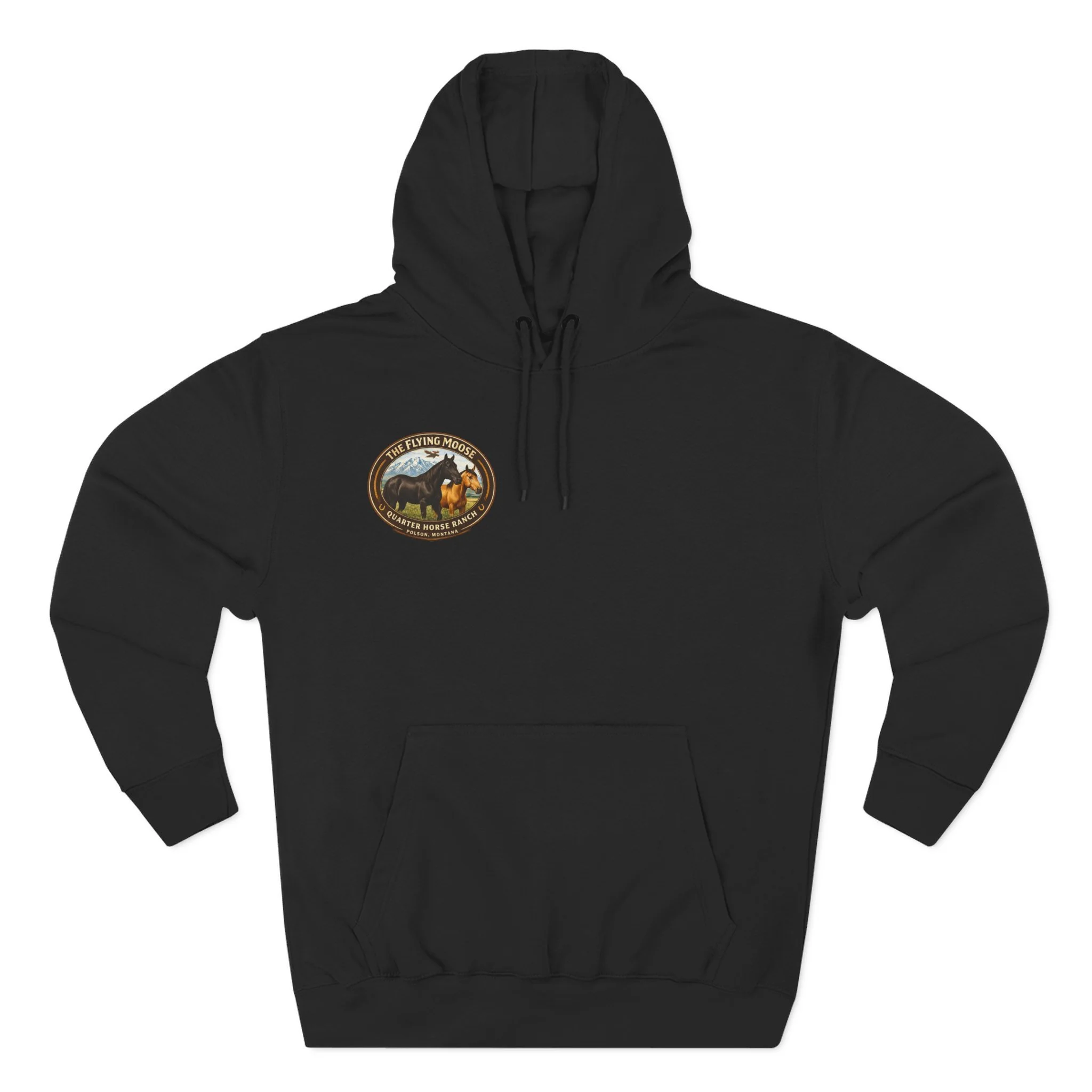 Flying Moose Ranch Graphic Hoodie