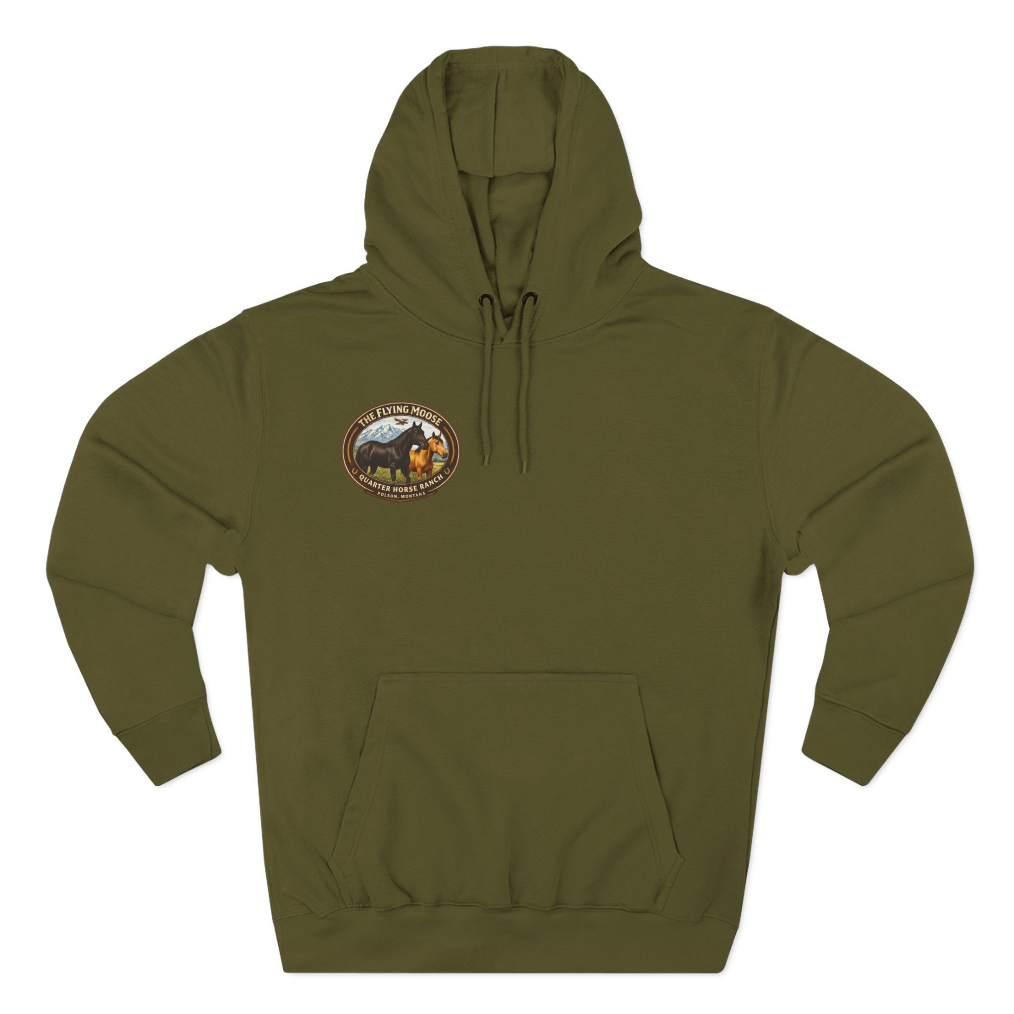 Flying Moose Ranch Graphic Hoodie