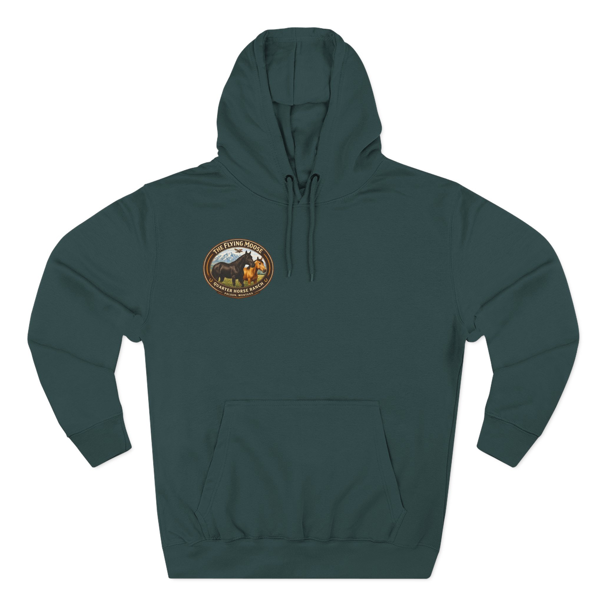 Flying Moose Ranch Graphic Hoodie