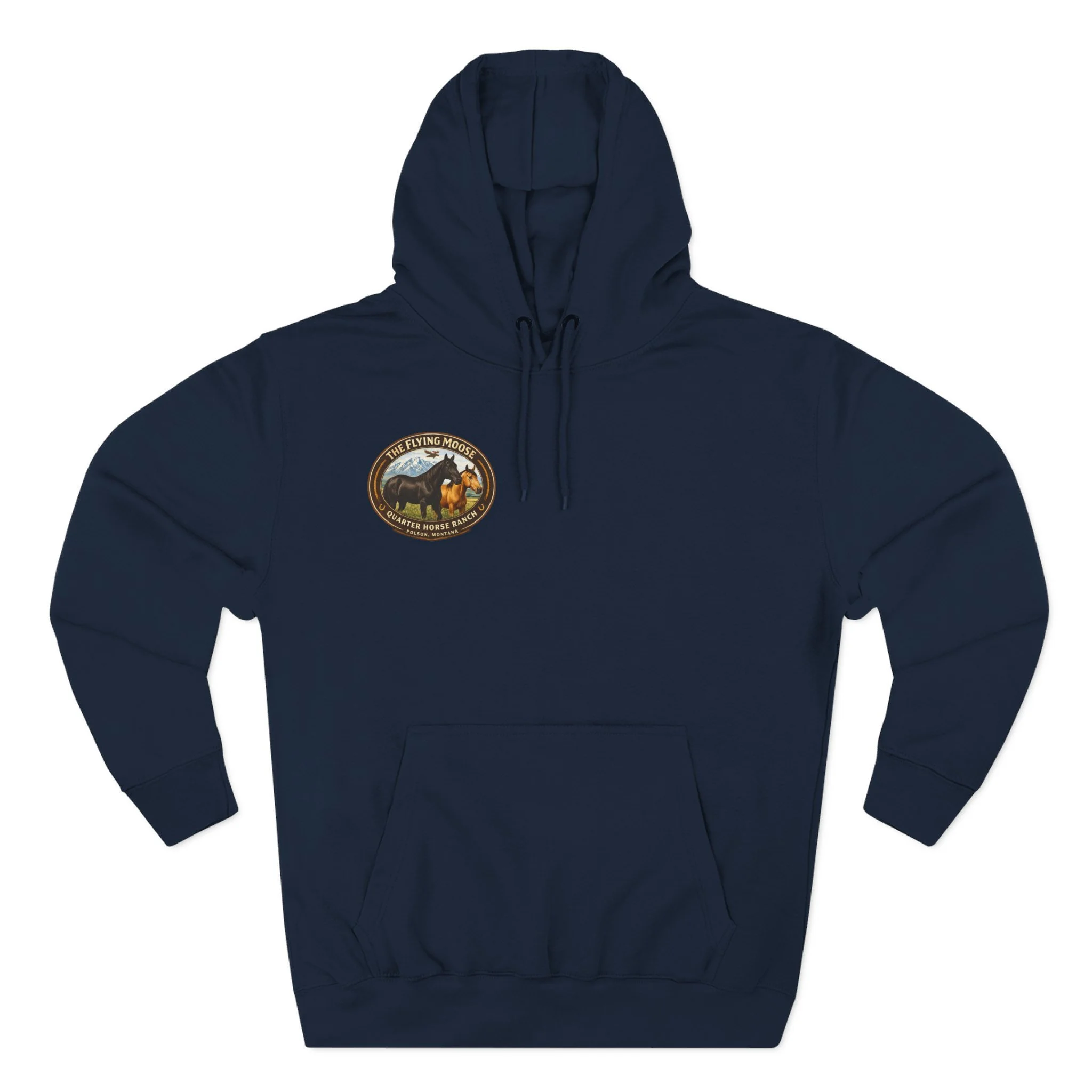 Flying Moose Ranch Graphic Hoodie