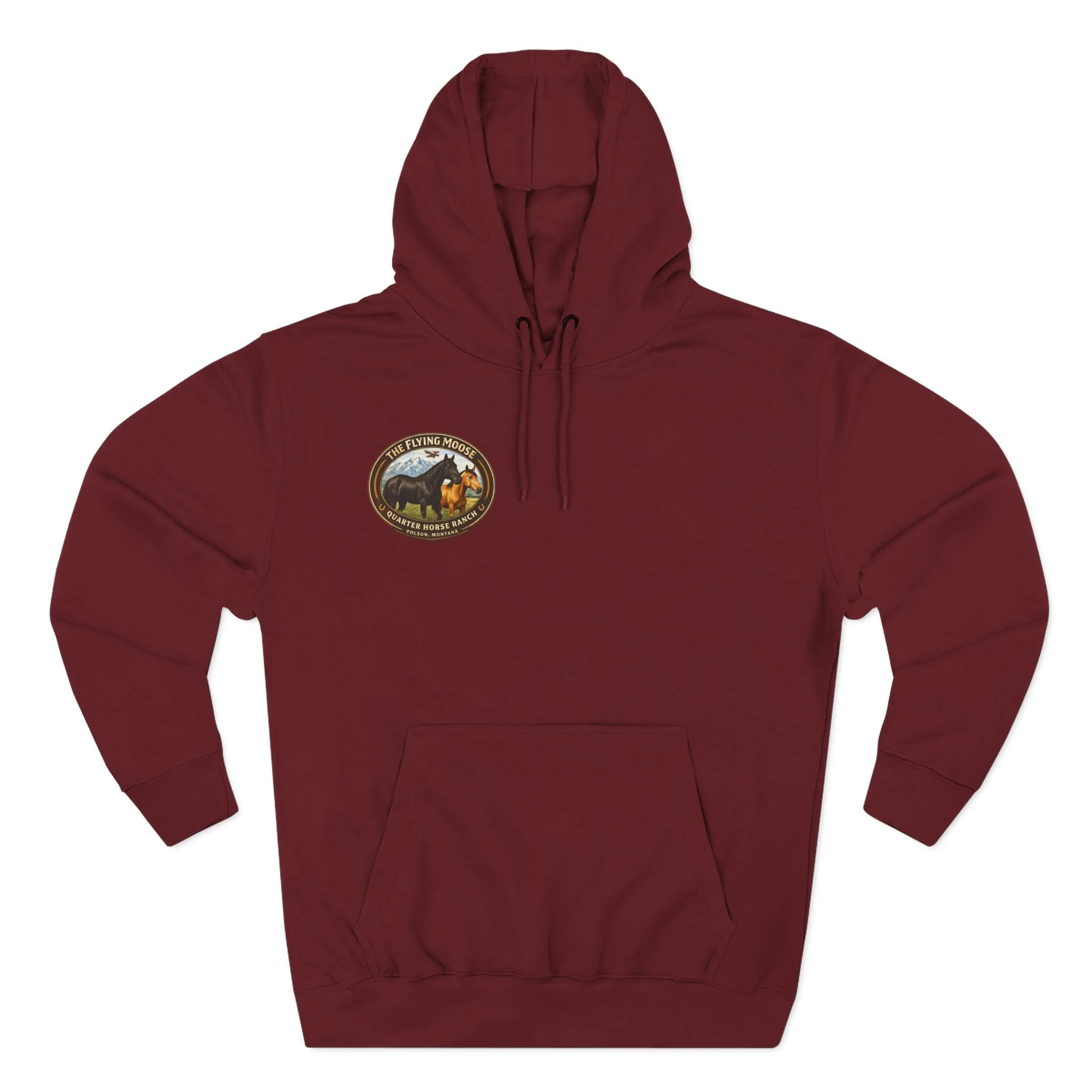 Flying Moose Ranch Graphic Hoodie
