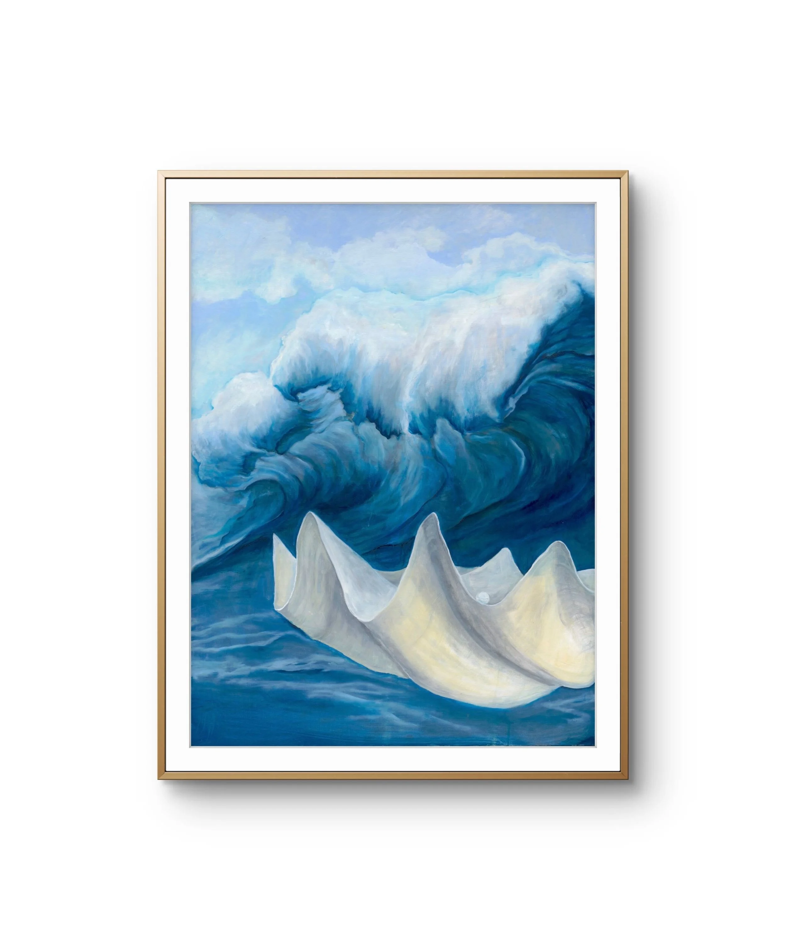 Framed 24x32" Statement Fine Art Print | We’re All Sinking24x32"