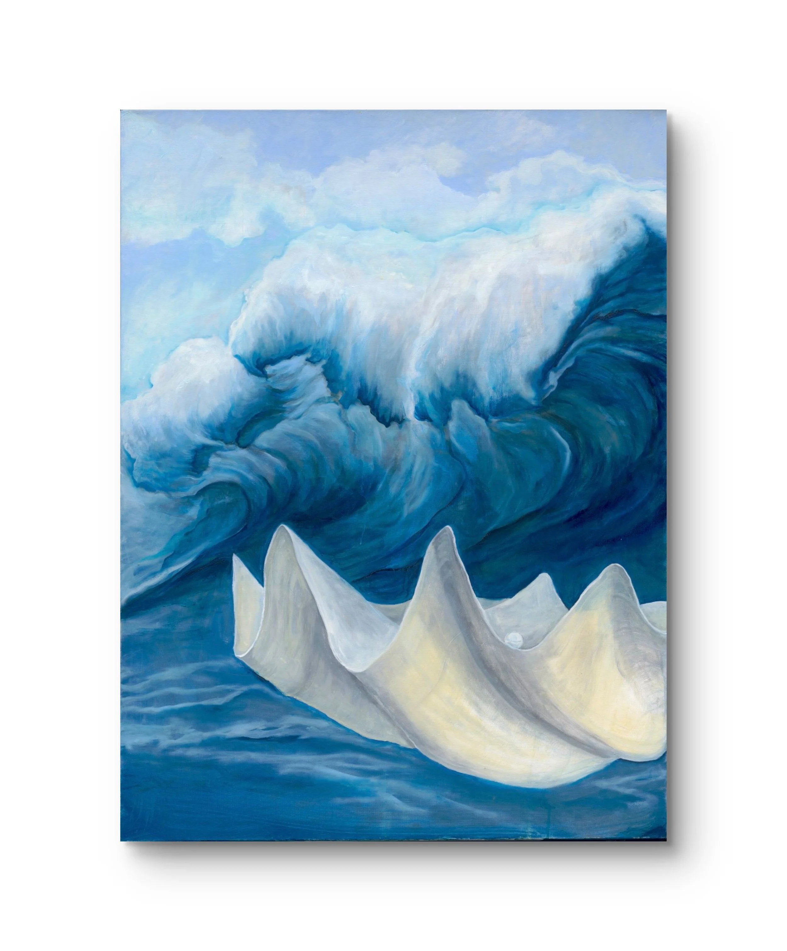 "We're All Sinking" (2025)
36x48" oil on linen canvas
Divine Maps Collection No. 2