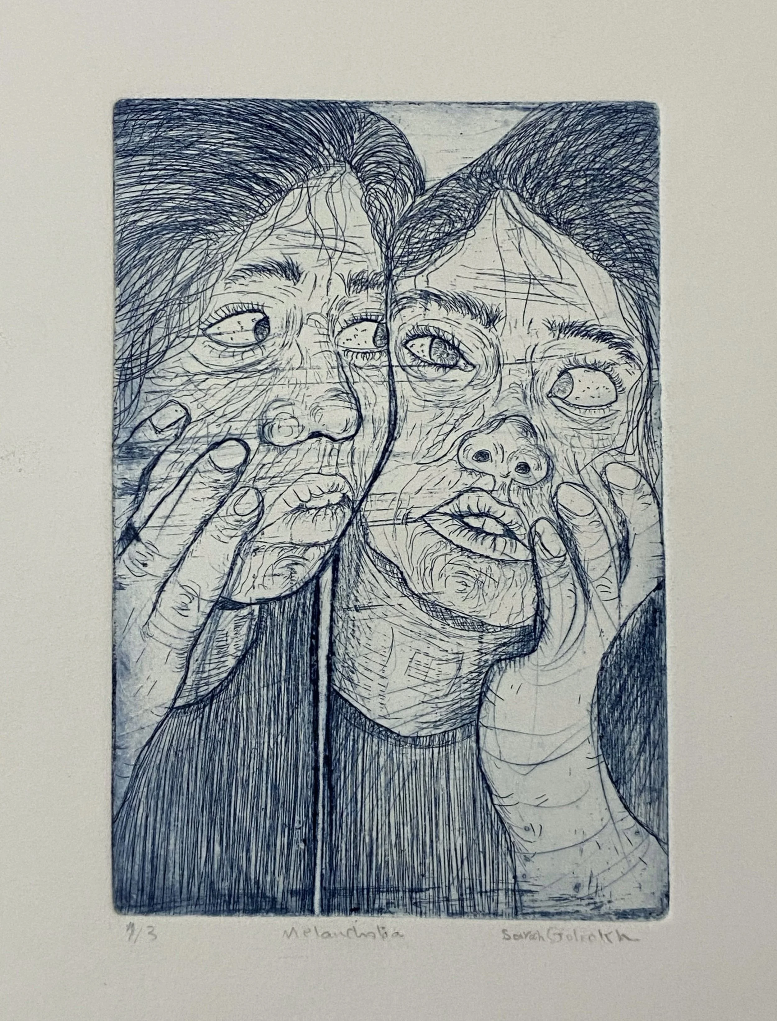 Melancholia series
Printmaking : Etching, Intaglio
2020
10 x15 cm (25x35 cm with paper)