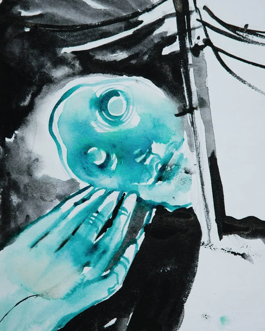 Ink and Mixed media
2020
A4