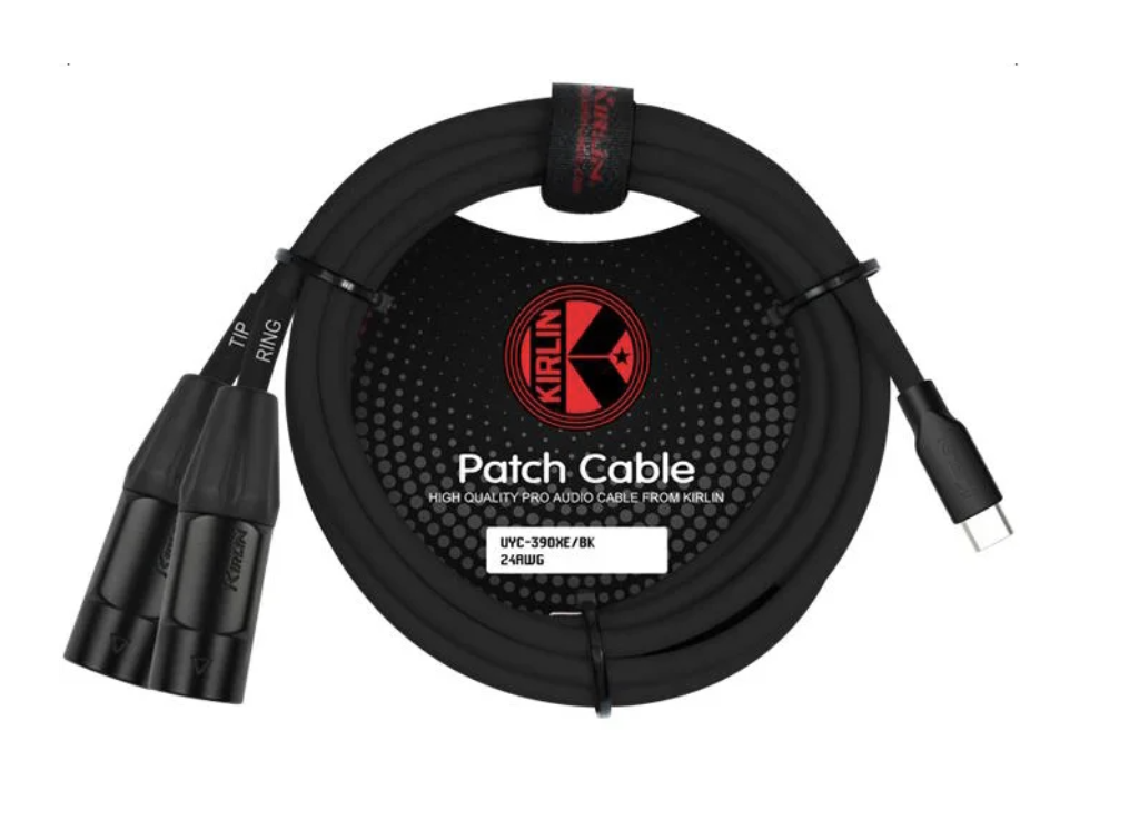 Kirlin USB-C to Dual XLR Male Cable, 2m