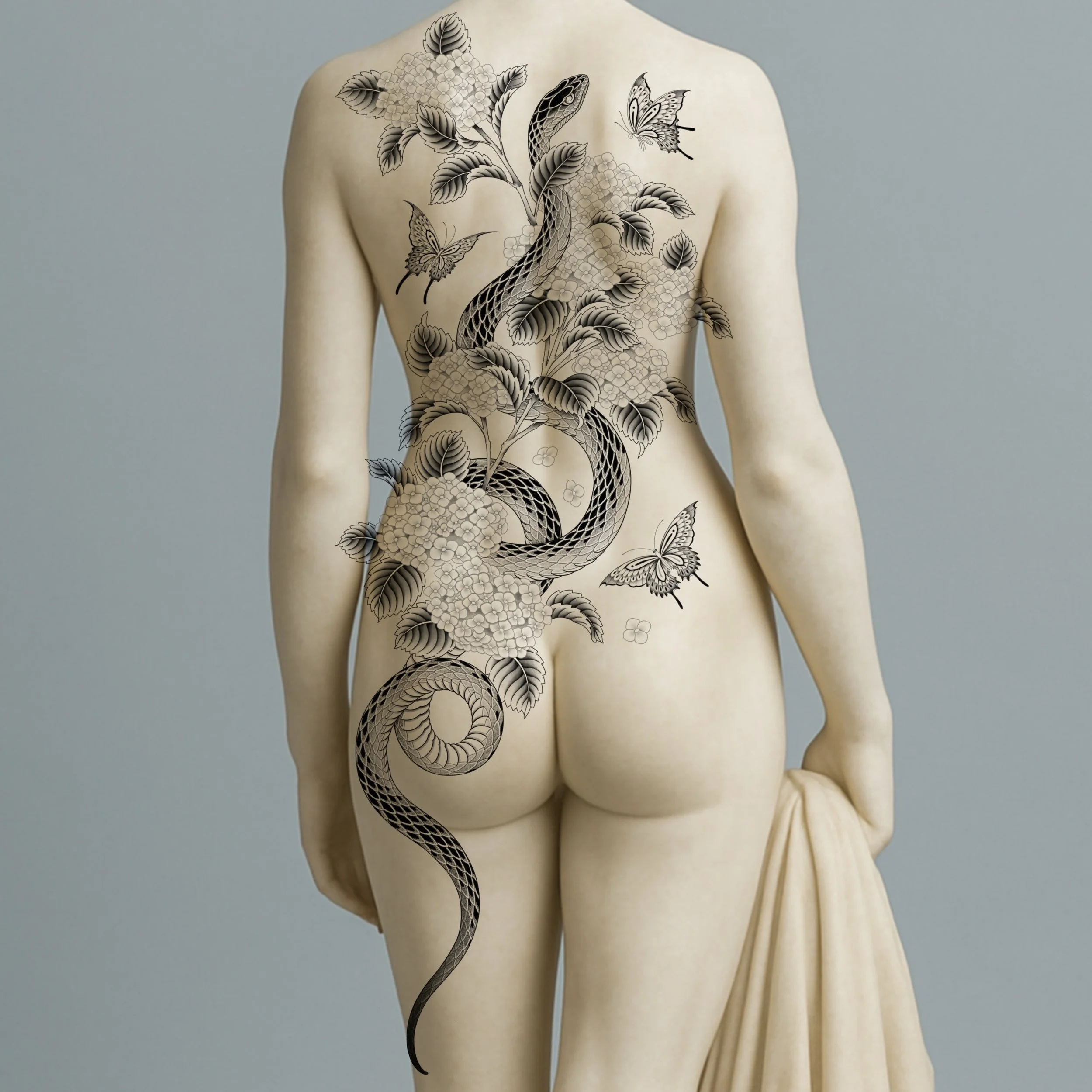 SOLD ~ Full back tattoo concept