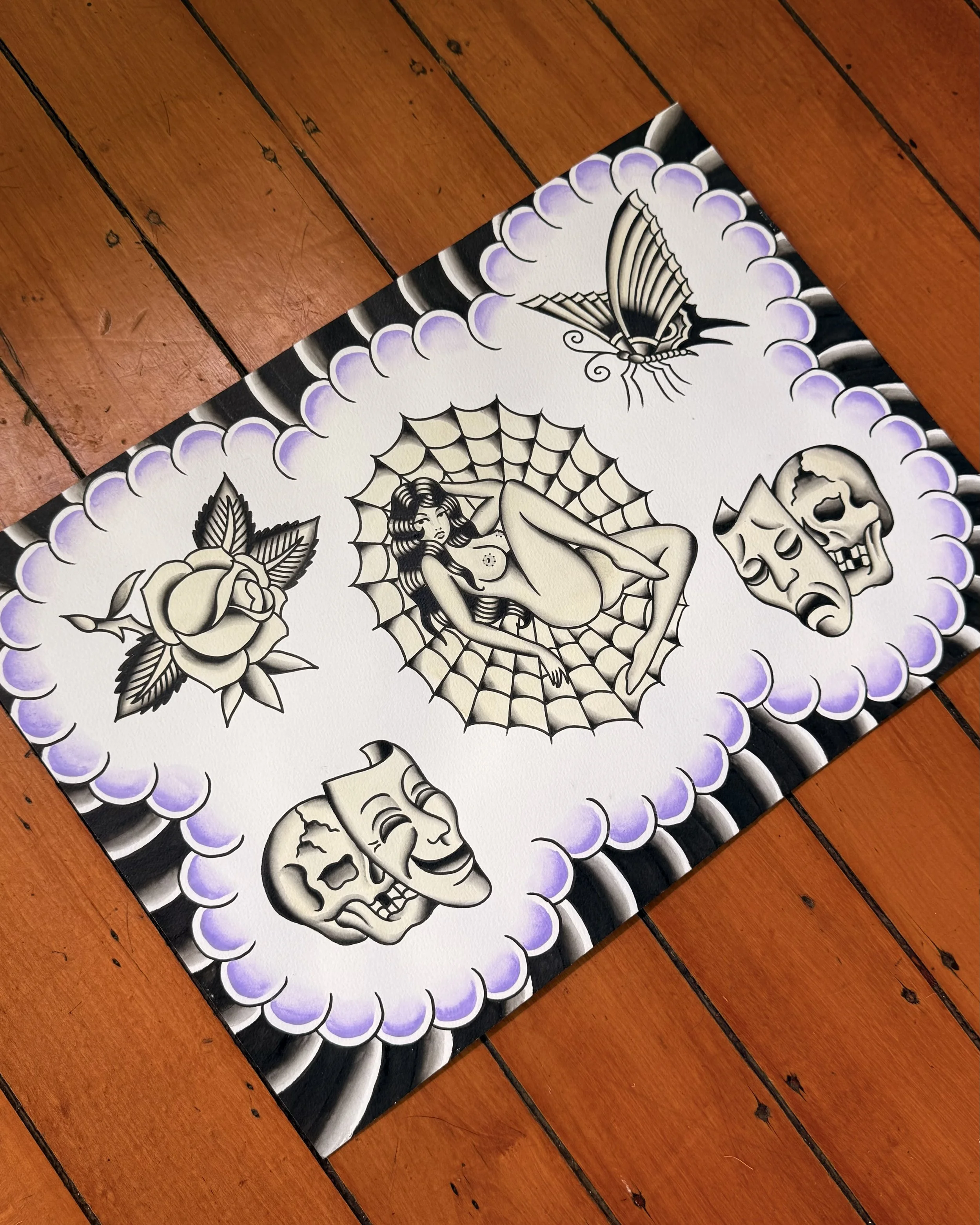 Flash Sheet no.4 ~ Available in Colour or Black and grey.