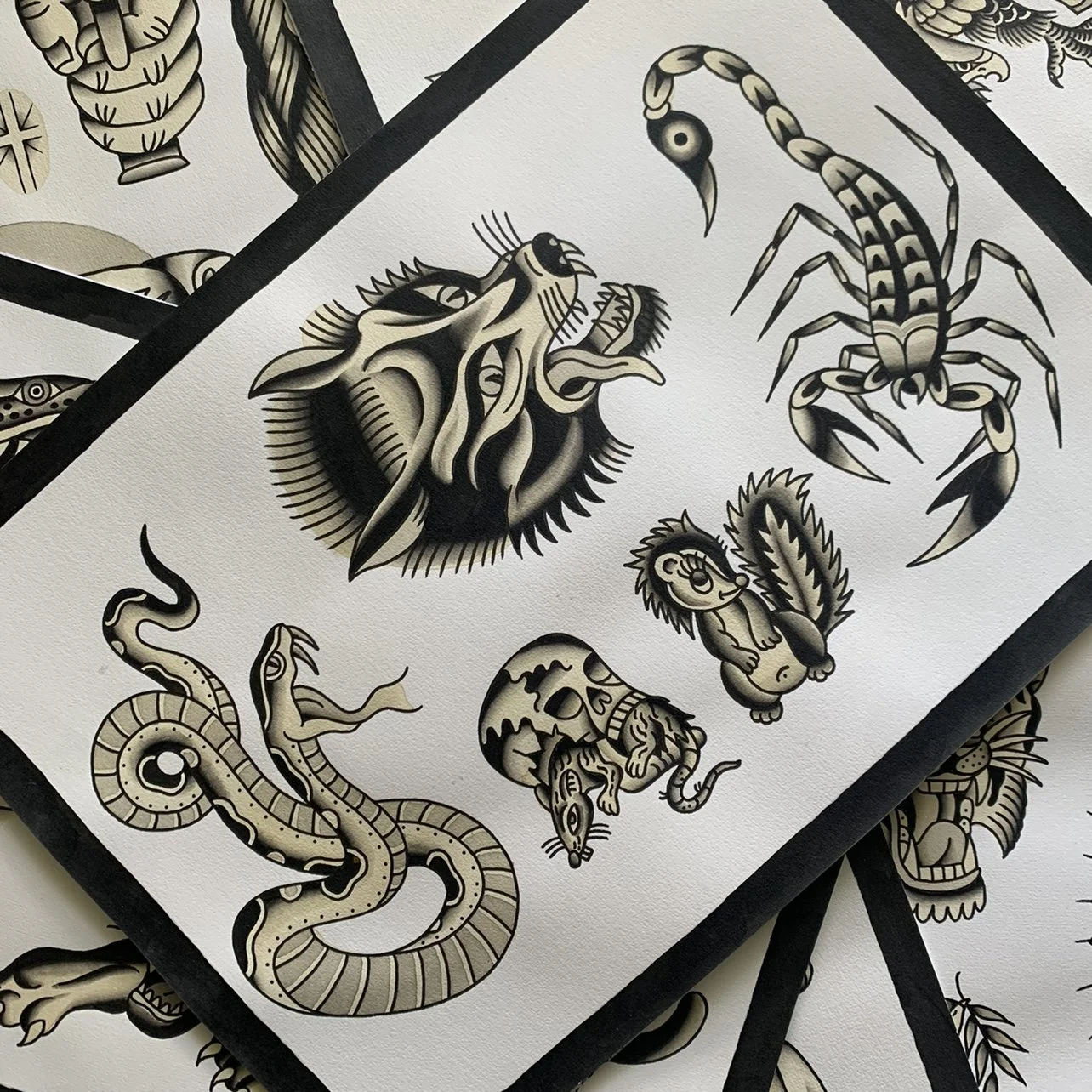 Flash Sheet no.11 ~ Available in Colour or Black and grey.