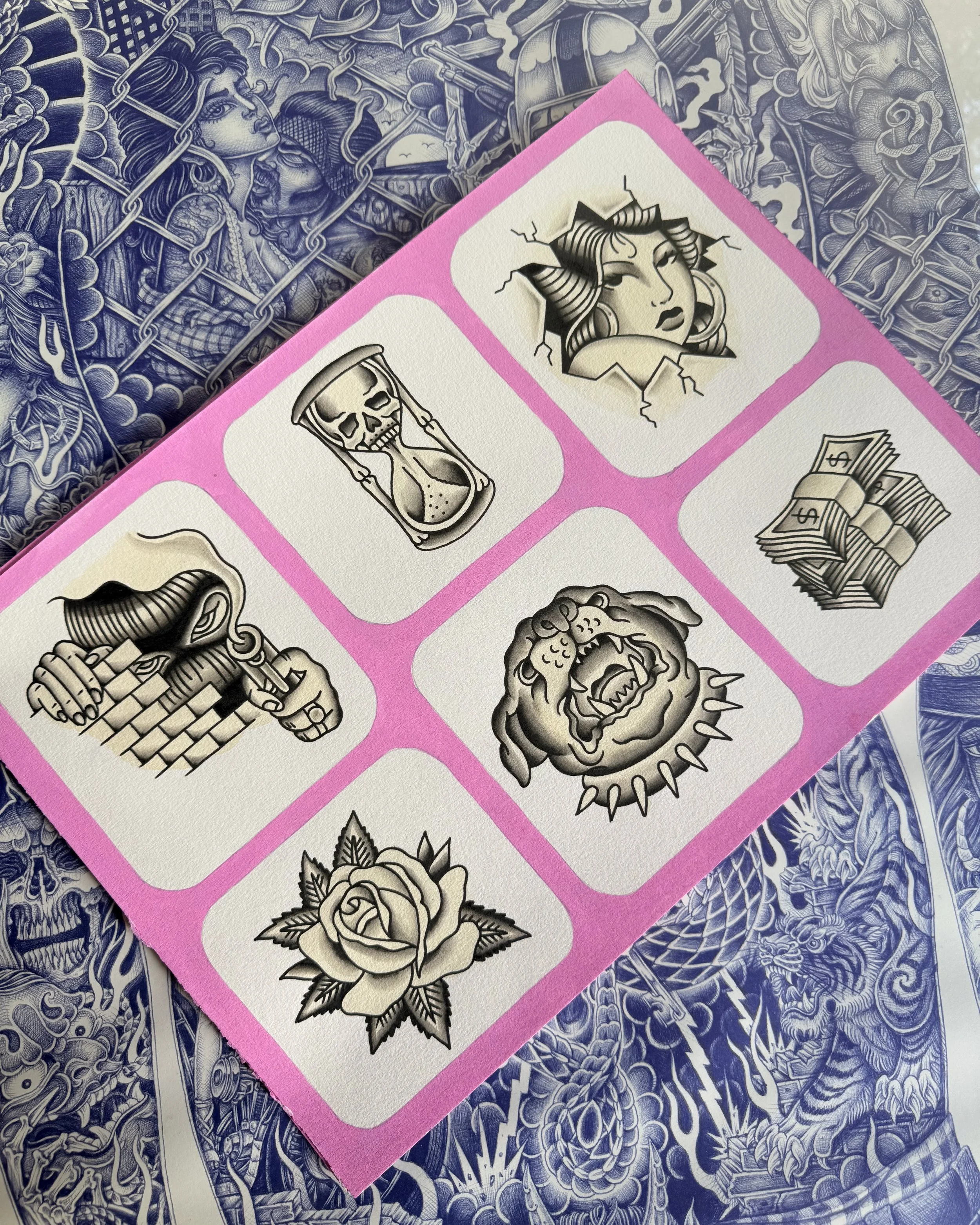 Flash Sheet no.2 ~ Available in Colour or Black and grey.