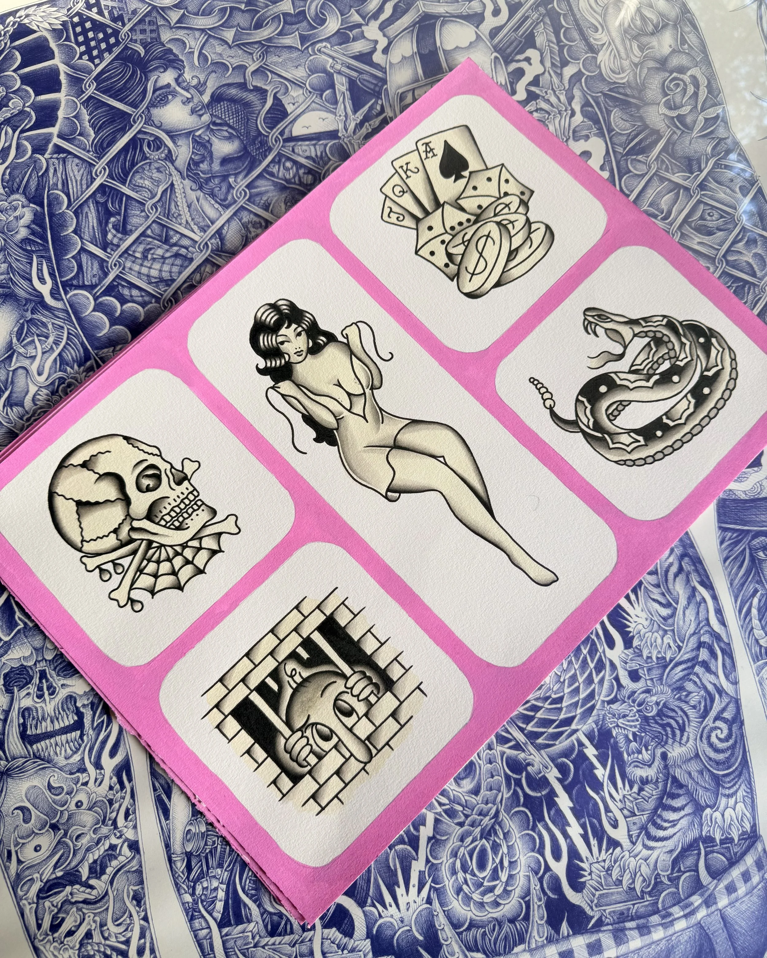 Flash Sheet no.3 ~ Available in Colour or Black and grey.