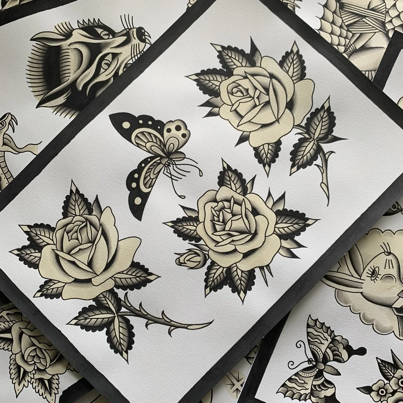 Flash Sheet no.8 ~ Available in Colour or Black and grey.