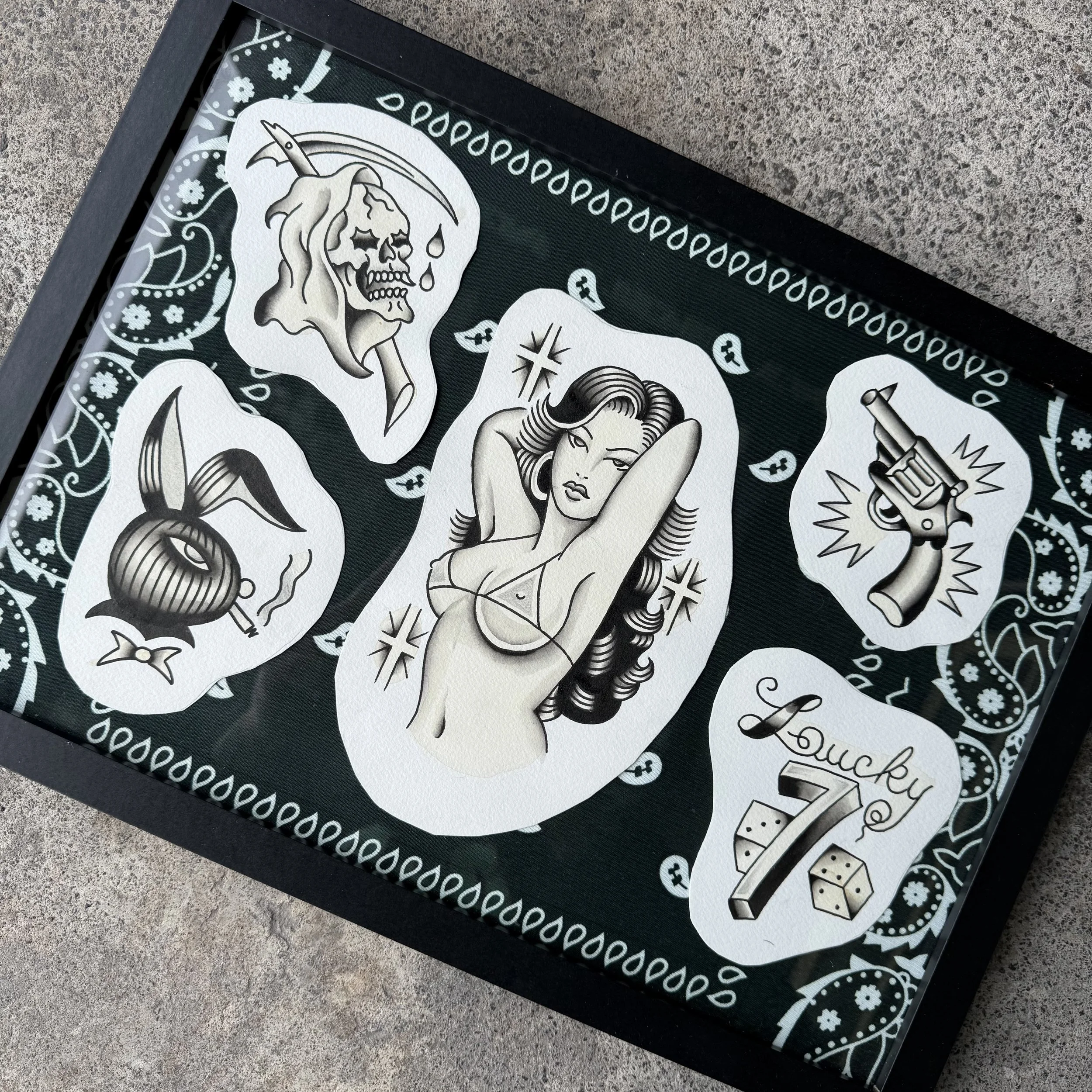 Flash Sheet no.16 ~ Available in Colour or Black and grey.