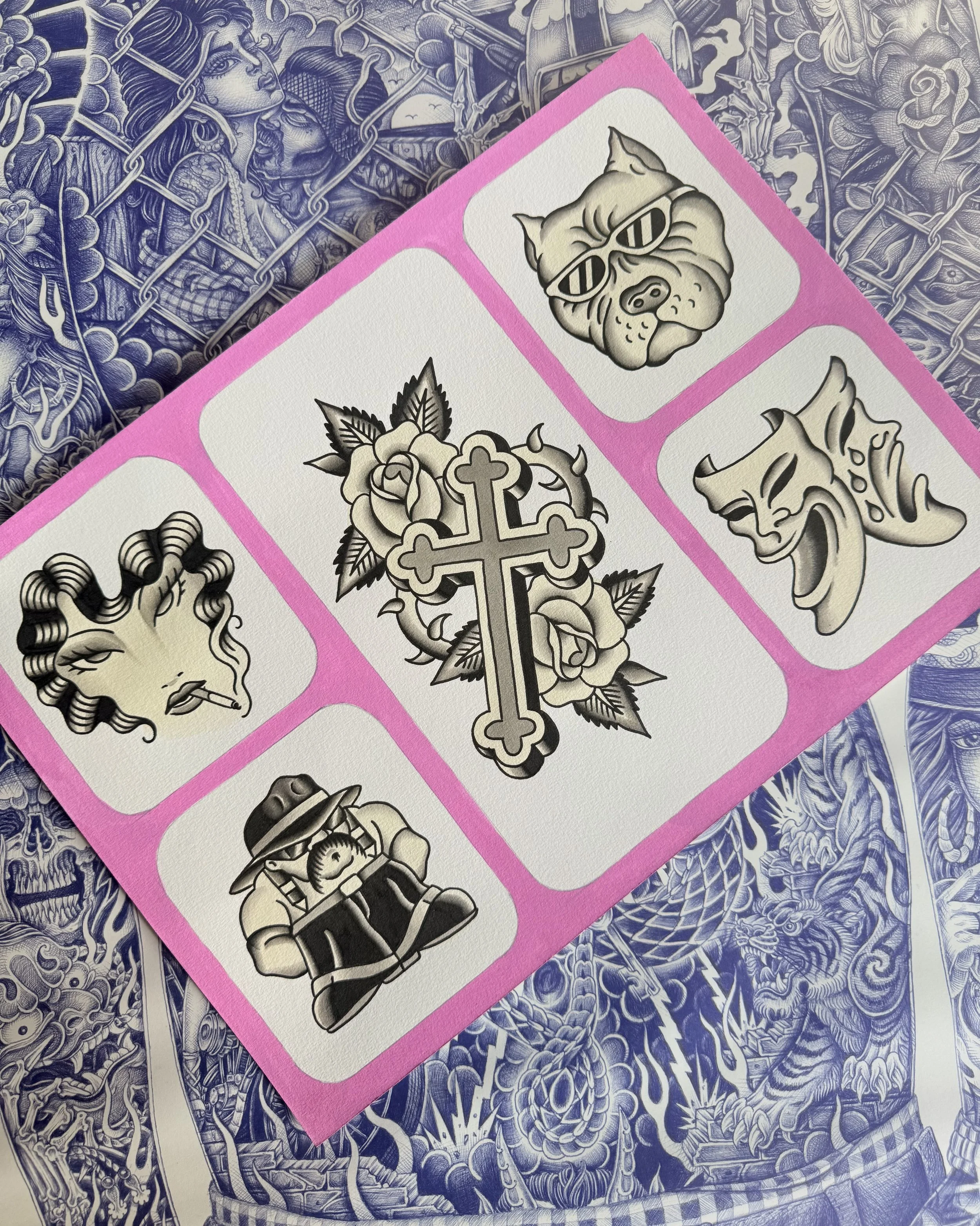 Flash Sheet no.1 ~ Available in Colour or Black and grey.