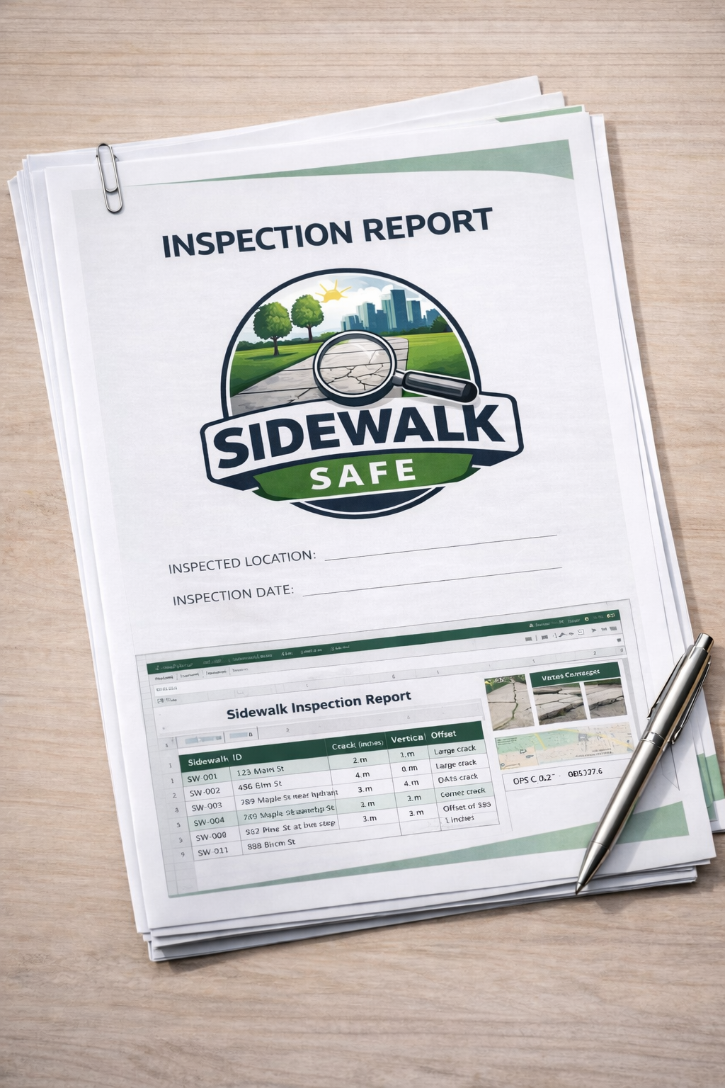 Detailed Report With Damage and Locations