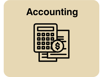 Illustration of a calculator and financial documents with a dollar sign, representing accounting.