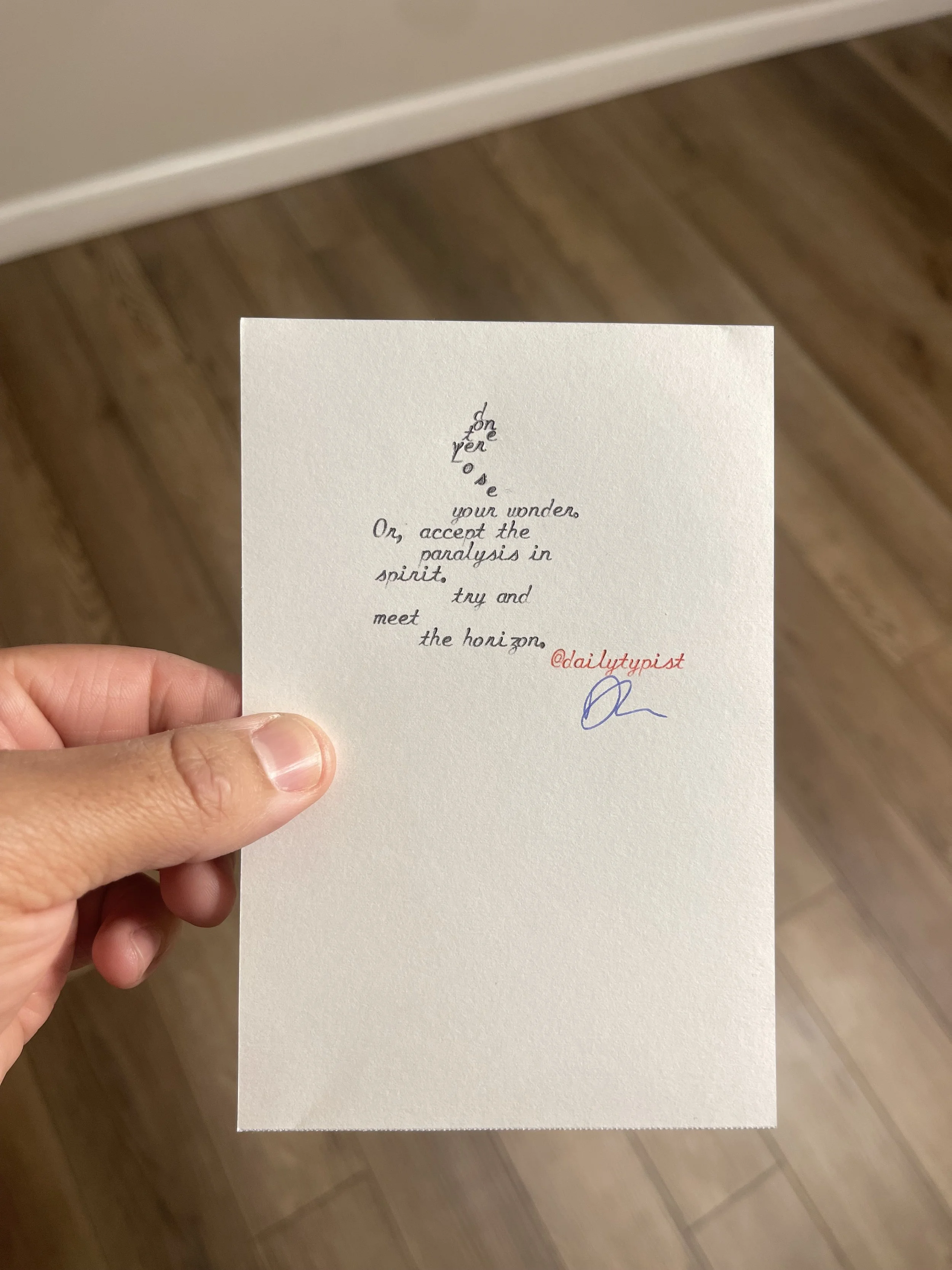 Custom Poem - Pocket Size