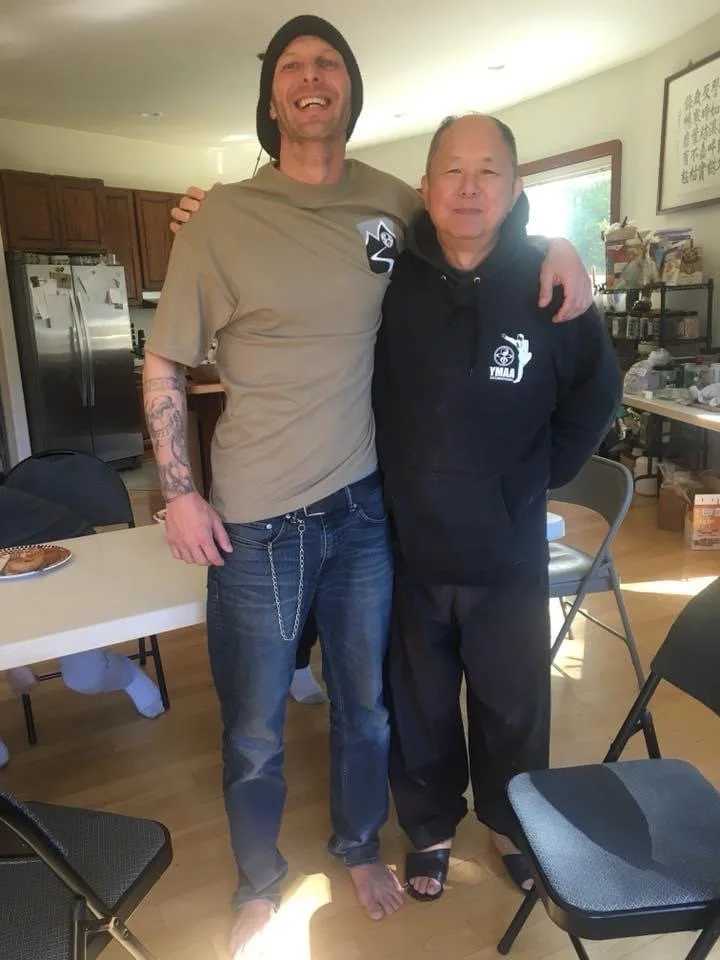 Master Yang Jwing-Ming and Edrei McCabe at the YMAA retreat center 2017