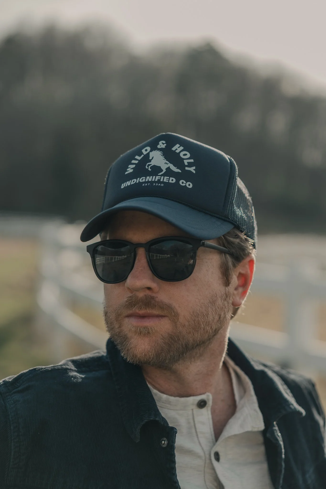 W&H Original Trucker Hat in Navy