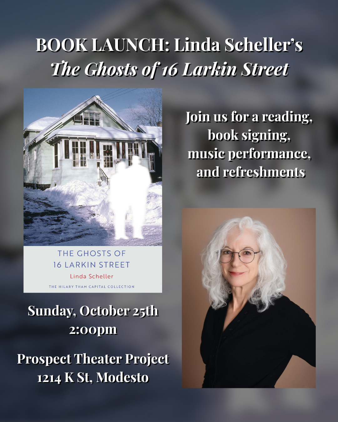 BOOK LAUNCH: Linda Scheller's "The Ghosts of 16 Larkin Street"