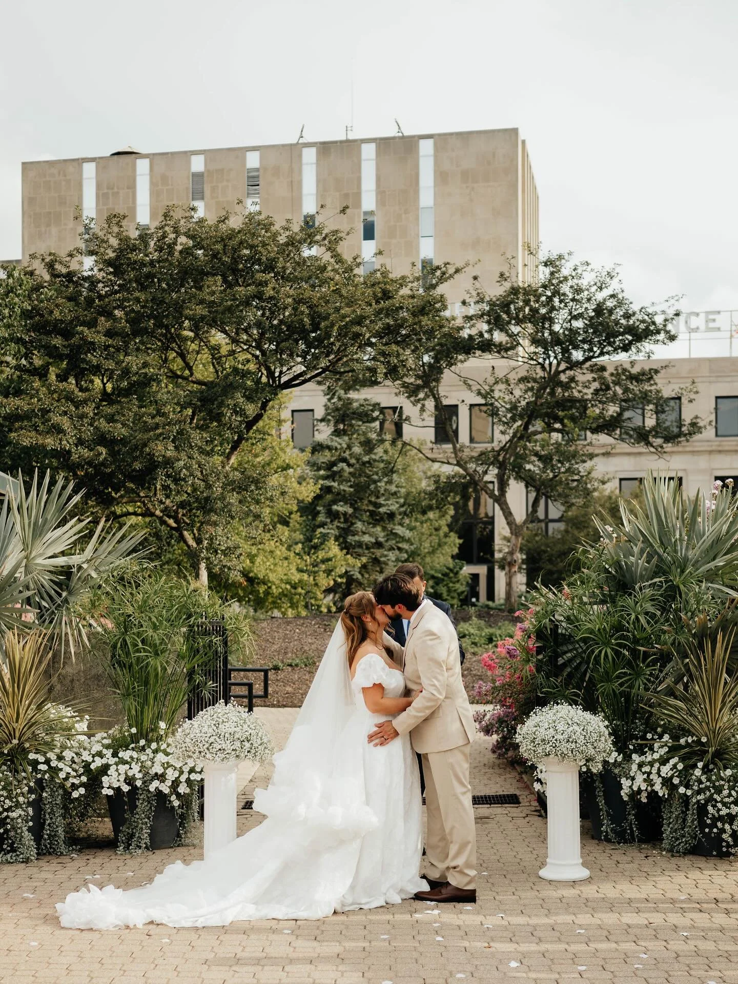 A beautiful garden party ceremony with all the smiles and excitement!! 
&bull;
&bull;
&bull;
&bull;
Key Words: 
Indiana photographer, Indiana, wedding, Midwest wedding, colorful, Fort Wayne, engagement, elopement photographer, Indianapolis wedding ph