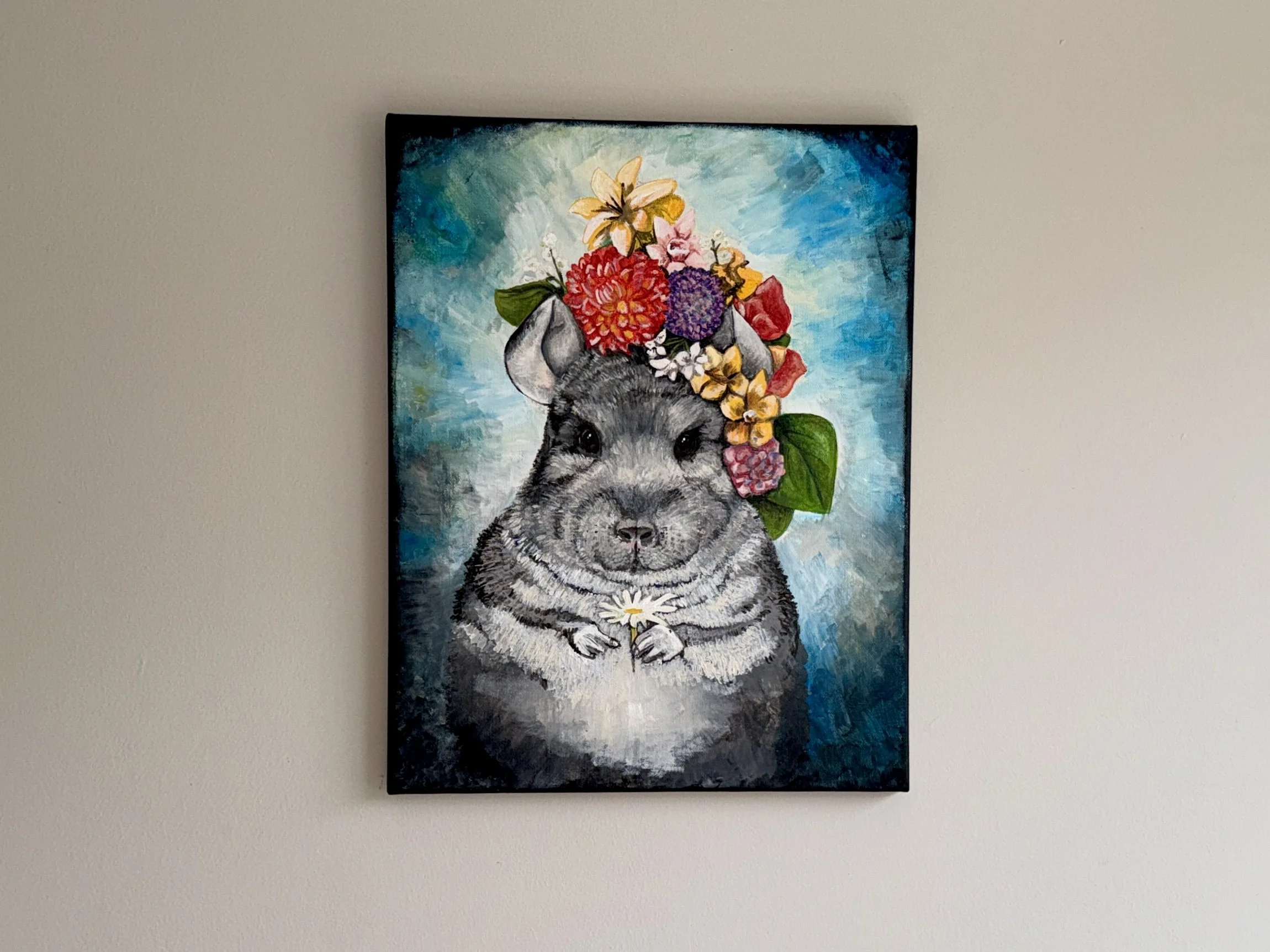 Chichi the Chinchilla, 2020 | acrylic on canvas