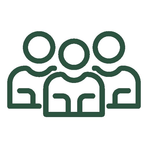 Icon of three people standing together.