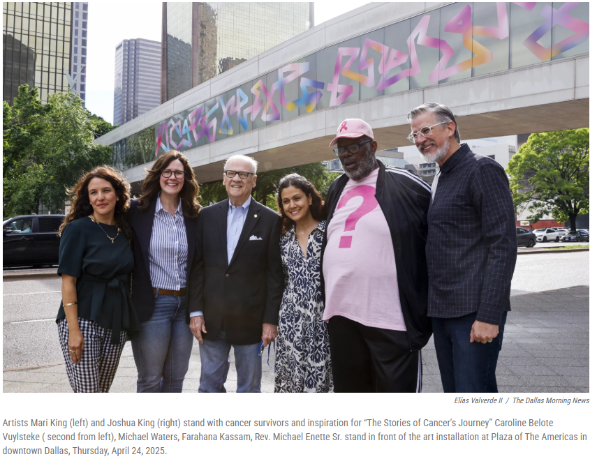 There is a life afterwards': New downtown Dallas mural honors cancer survivors